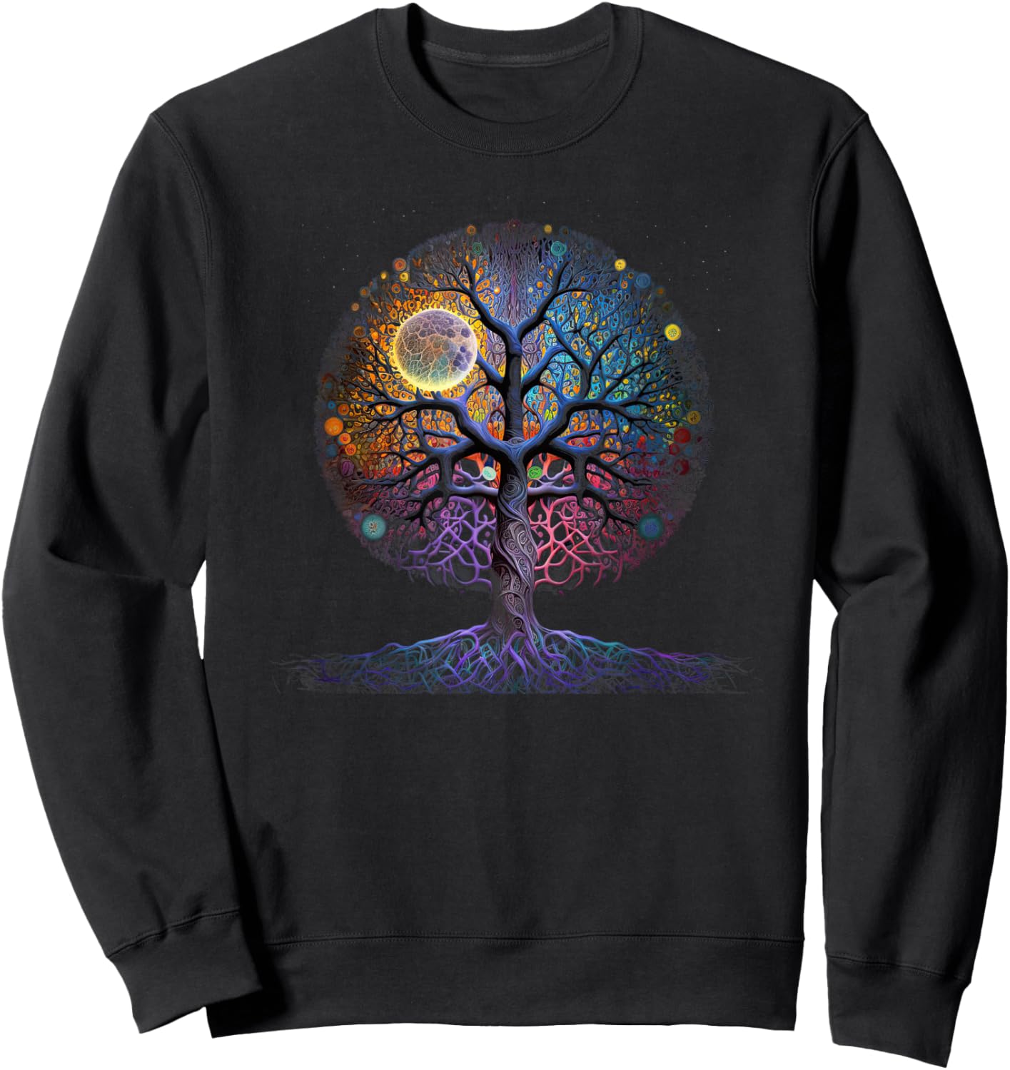 Tree Of Life Yoga Zen Namaste Meditation. Sweatshirt - Sweatshirt | Black