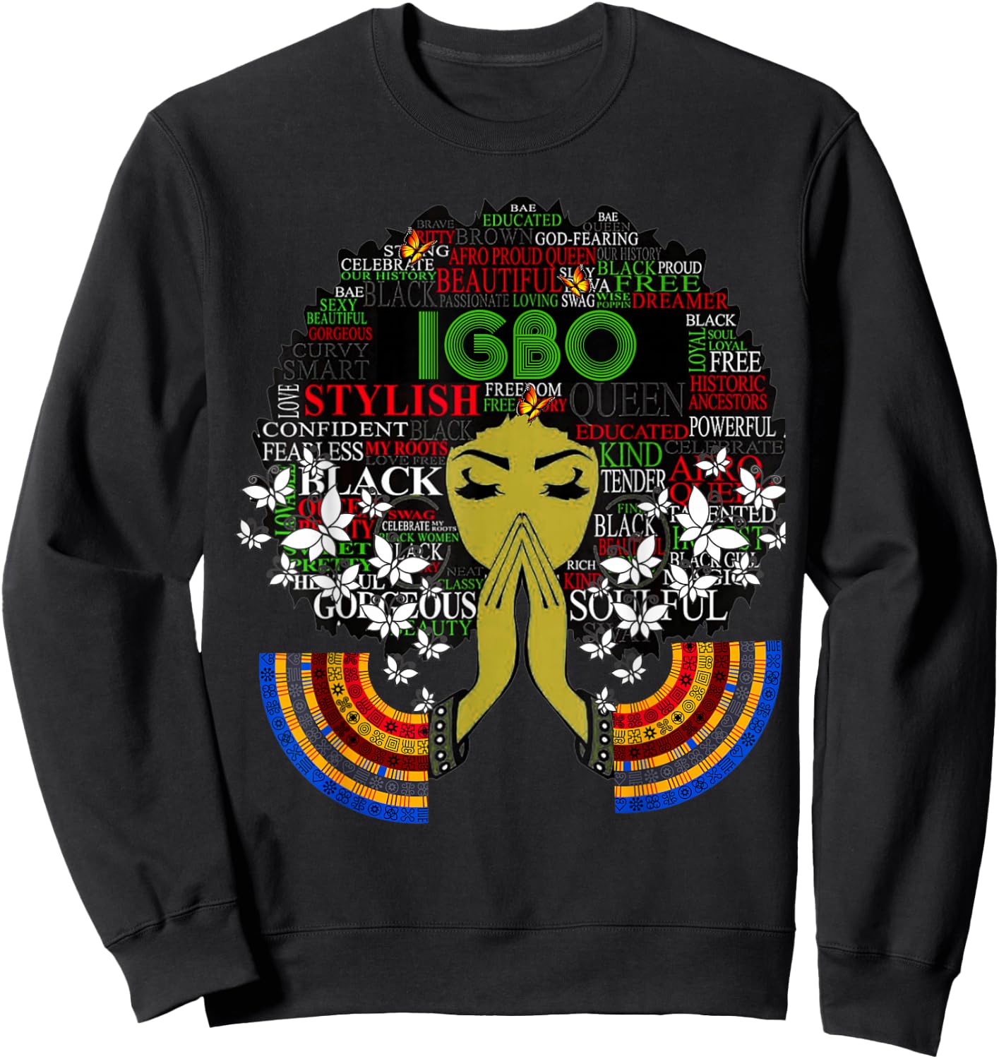 Igbo Girl - Cute Nigerian Girl Of Nigeria Sweatshirt - Sweatshirt | Black