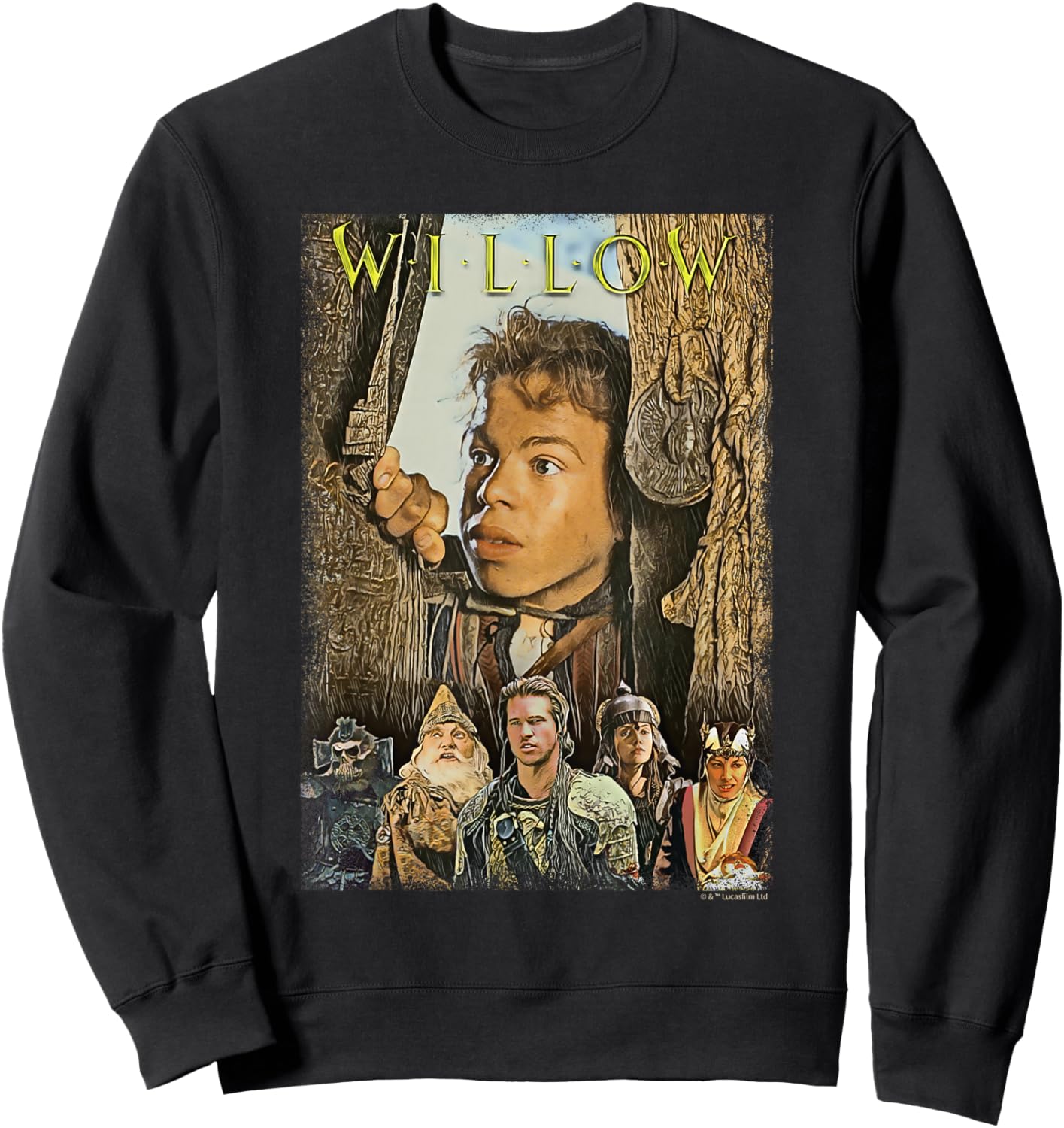 Lucasfilm Willow Movie The Magic Lies Within Sweatshirt - Sweatshirt | Black