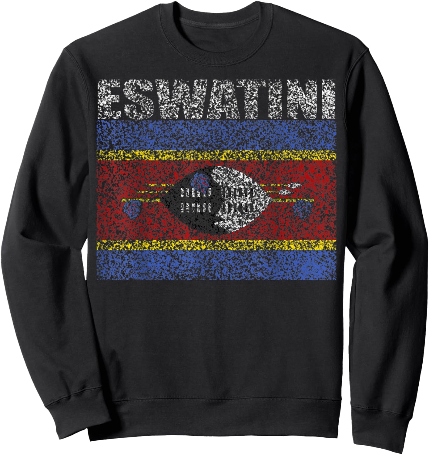 National Flag of Eswatini souvenir gift women Sweatshirt - Sweatshirt | Black