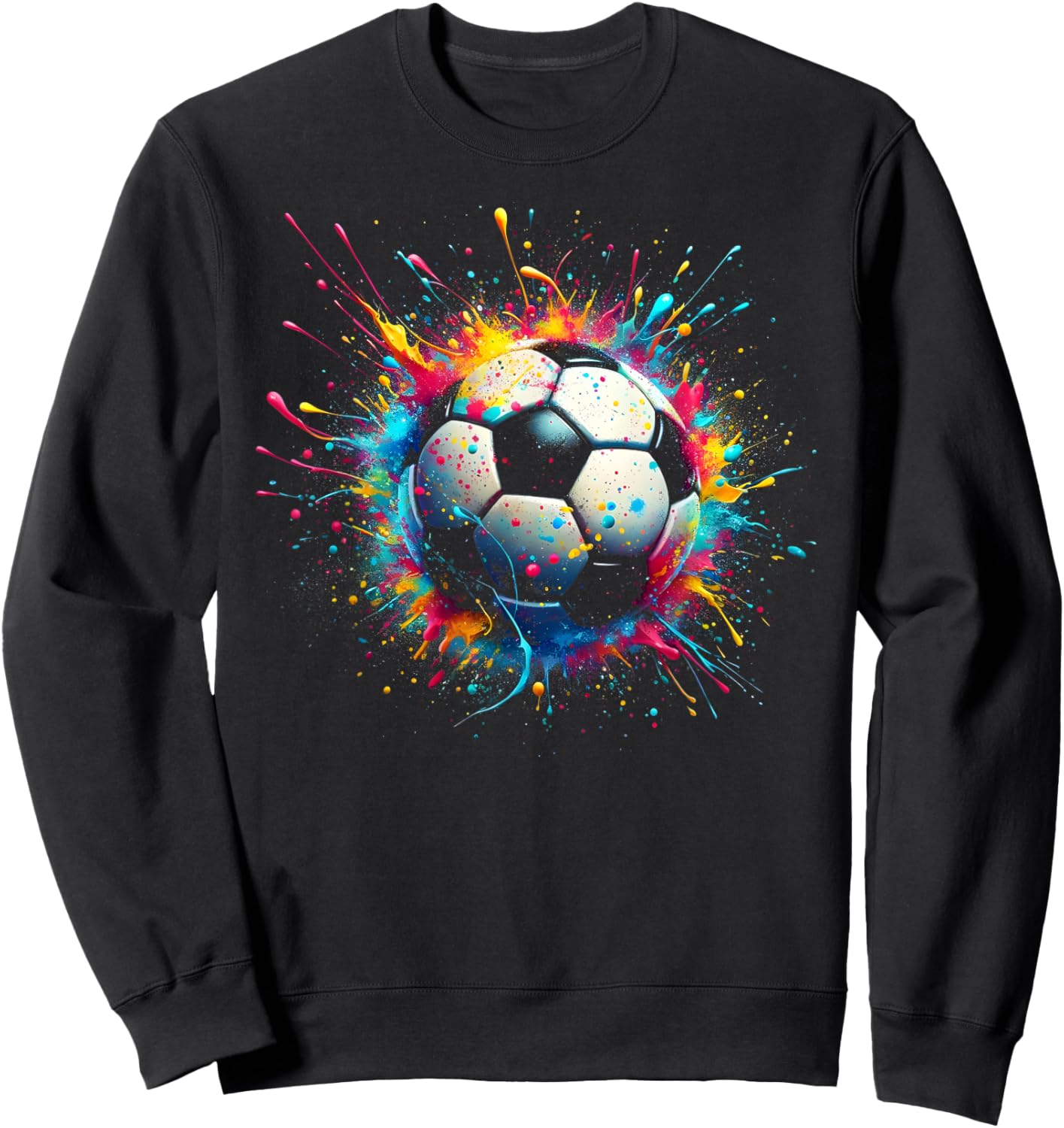Cool Soccer Player Sport for Boys Men Girls Women Youth Kids Sweatshirt - Sweatshirt | Black