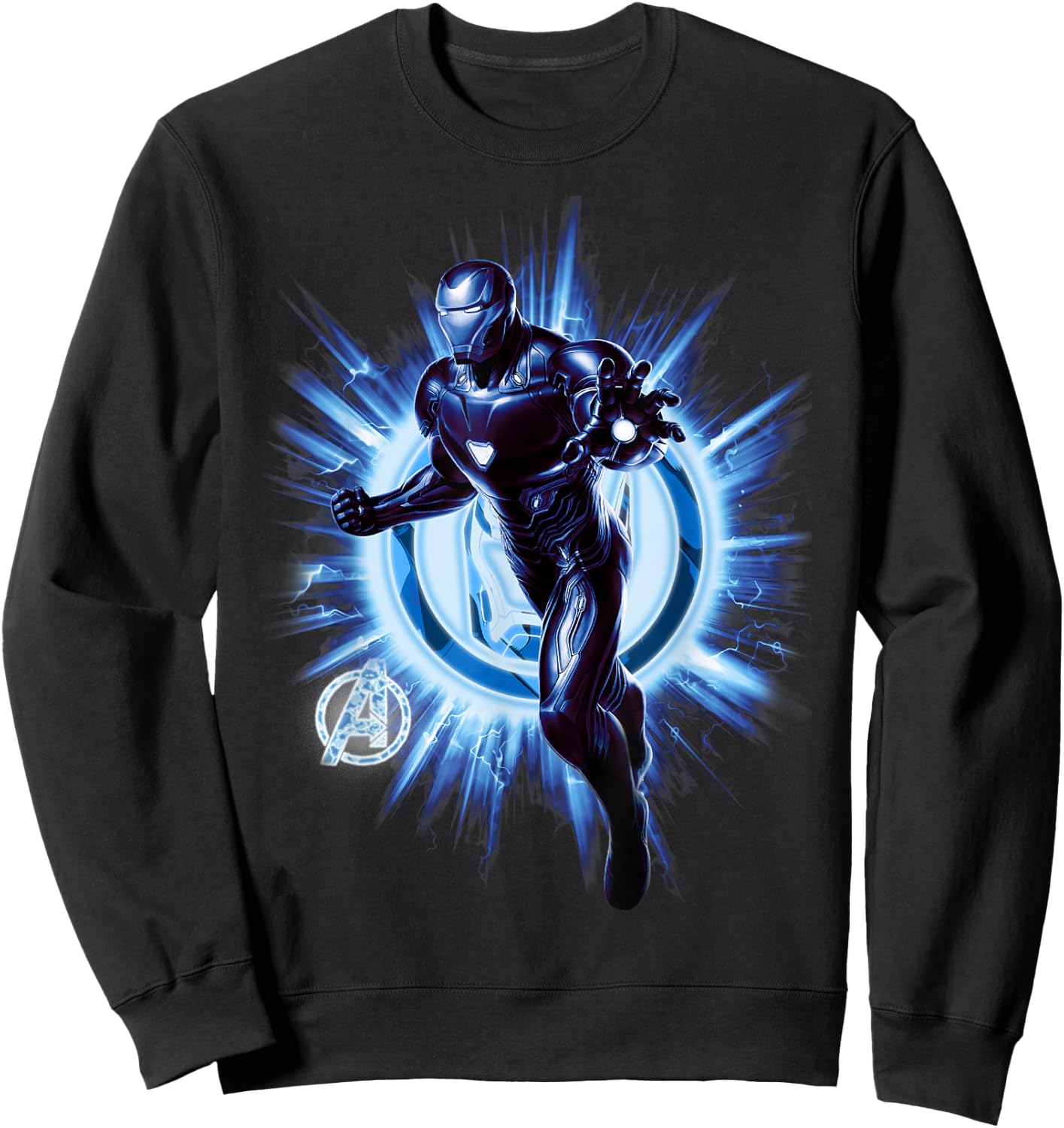 Marvel Avengers Endgame Iron Man Blast Graphic Sweatshirt - Sweatshirt | Black