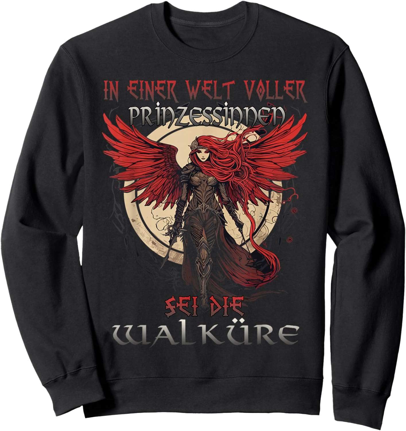 Stolze Walküre - Symbol der nordischen Schönheit Walküren Sweatshirt - Sweatshirt | Black