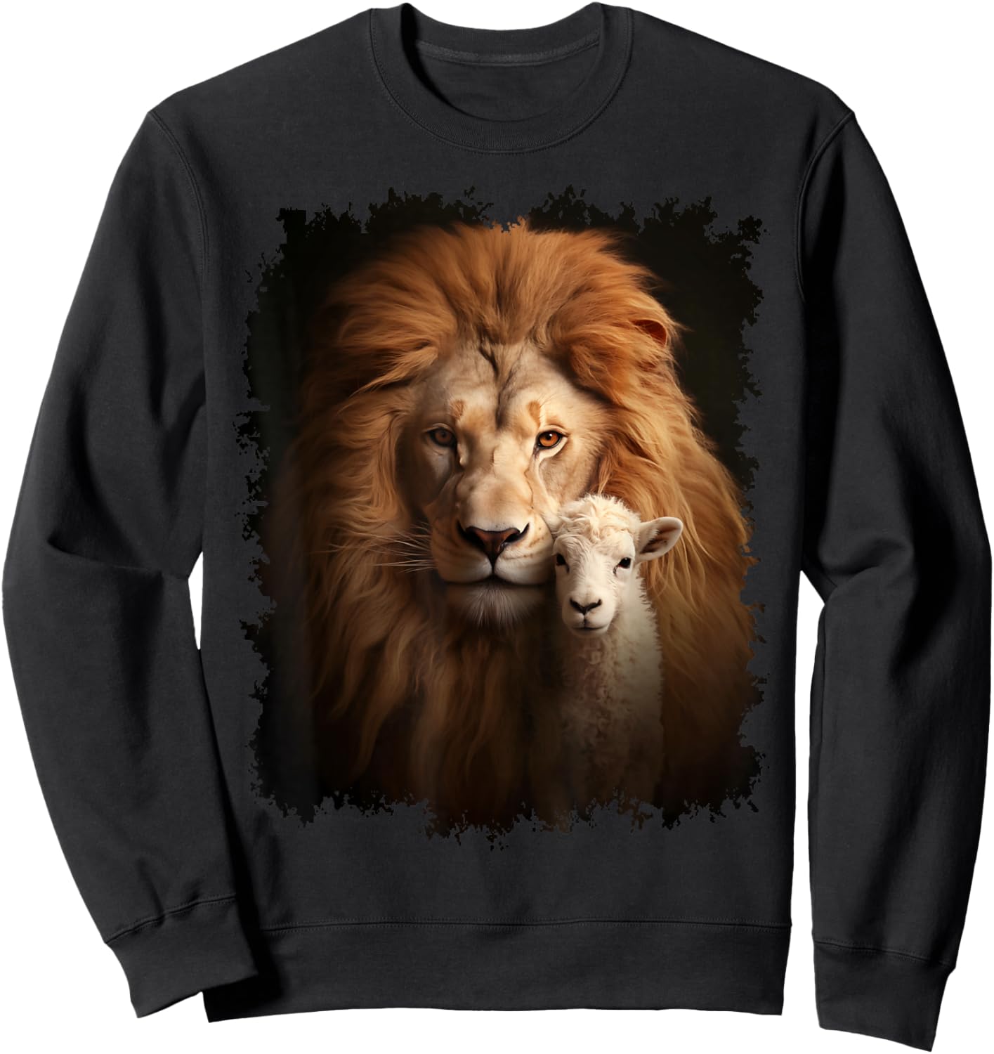 Lion and Lamb : Messiah Powerful Protector Sweatshirt - Sweatshirt | Black