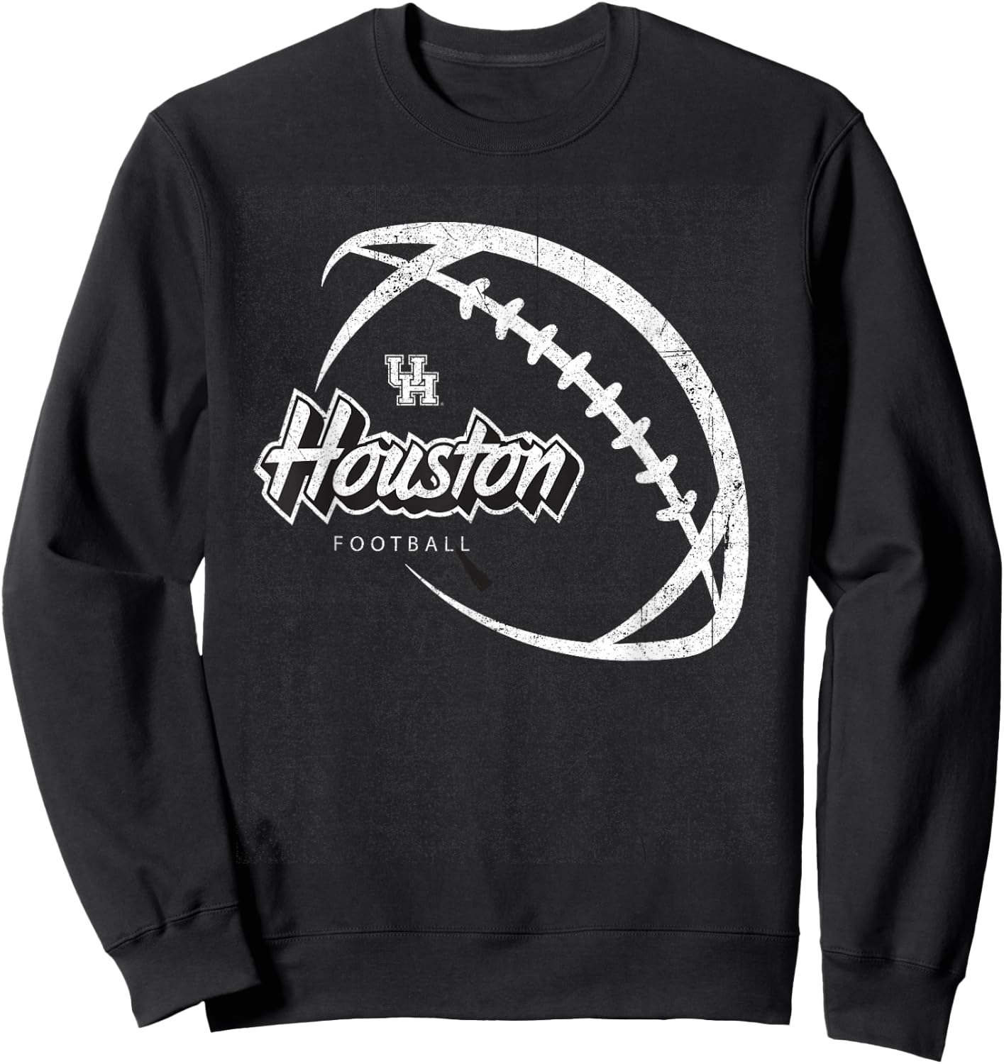 University of Houston Black Out Football | Houston Cougars Sweatshirt - Sweatshirt | Black
