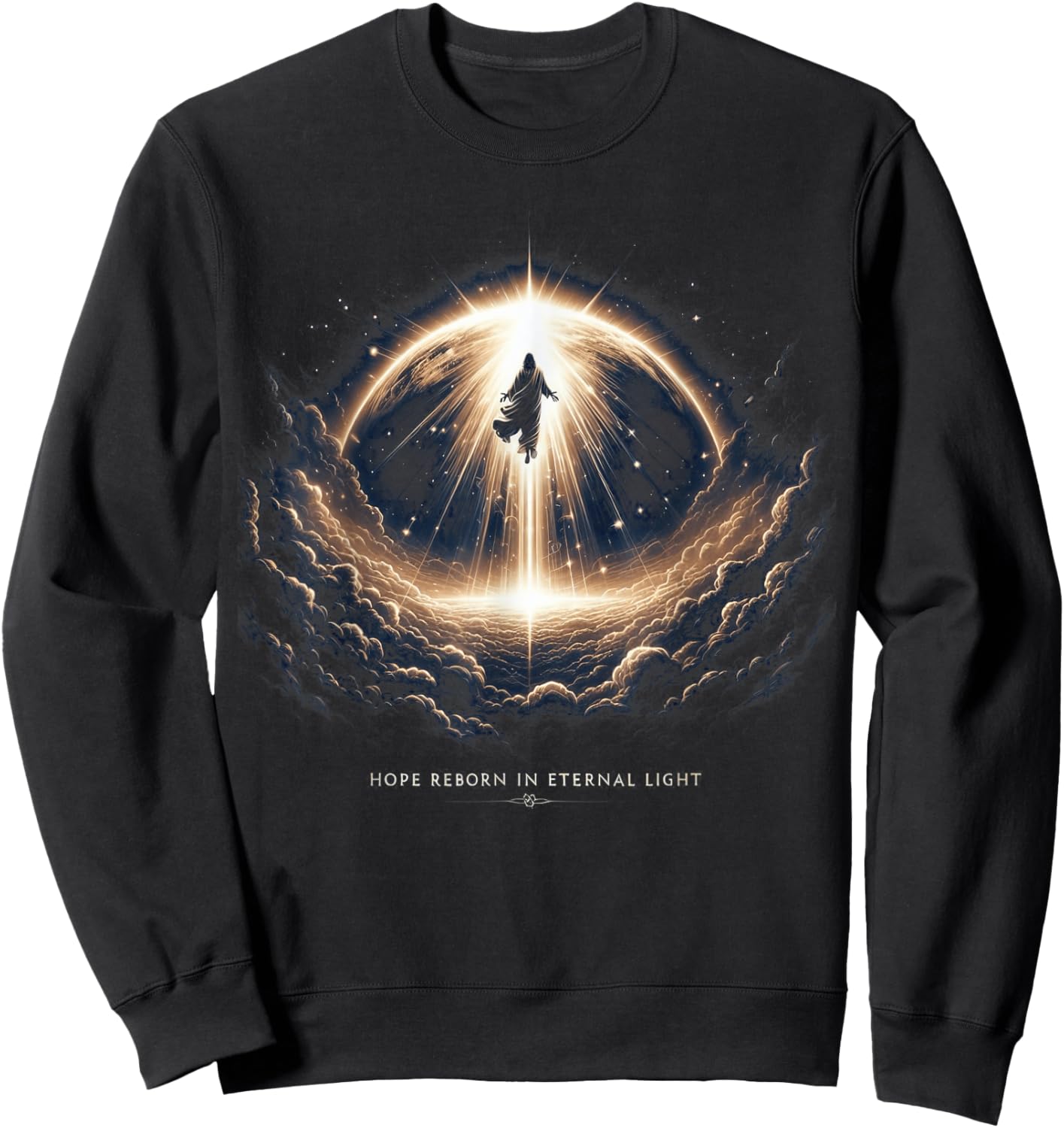 Christians Religion Believers Man Women Kids Jesus Christ Resurrection - Easter Day Christian Faith Sweatshirt - Sweatshirt | Black