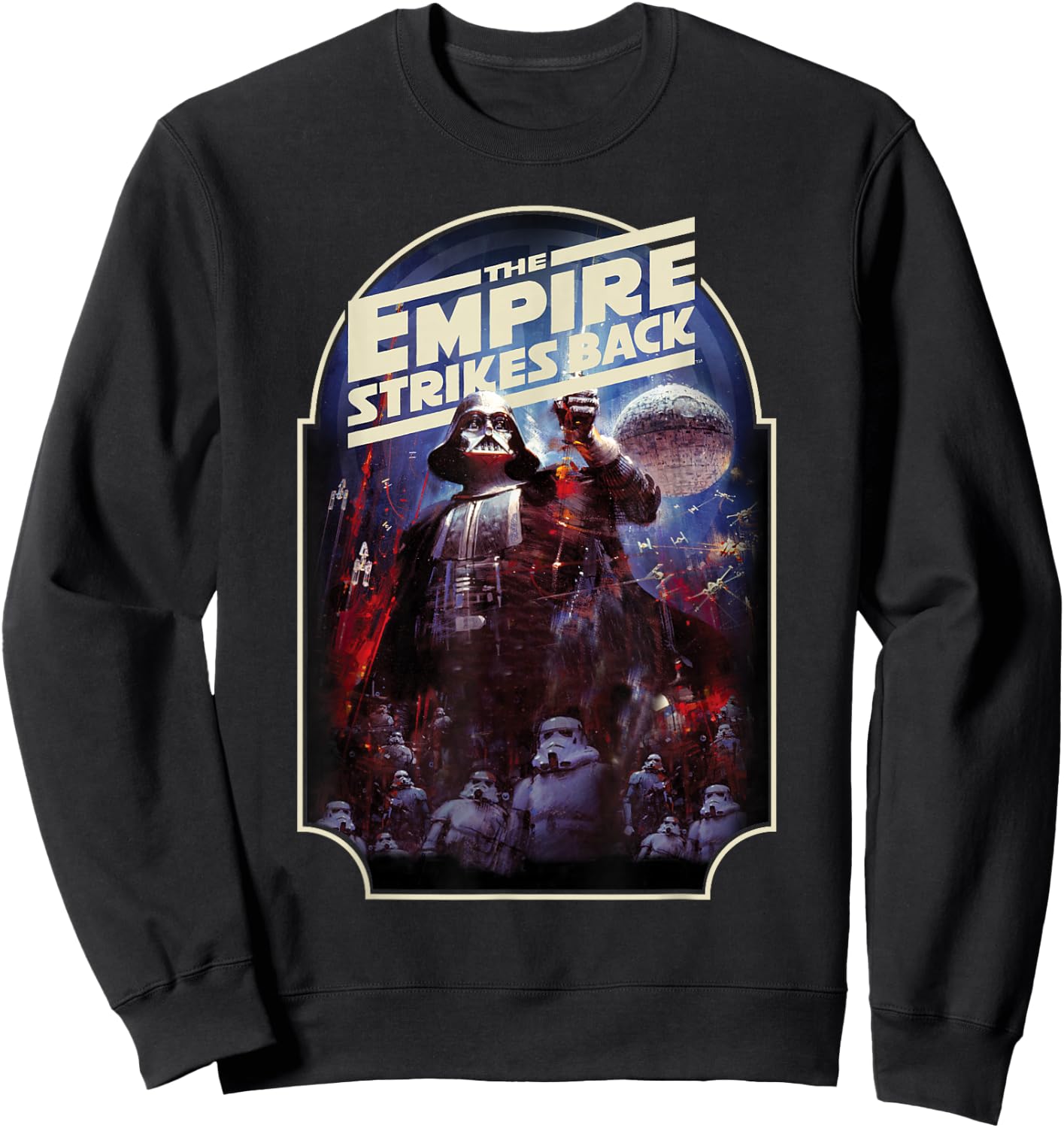 Star Wars The Empire Strikes Back Vintage Poster Sweatshirt - Sweatshirt | Black