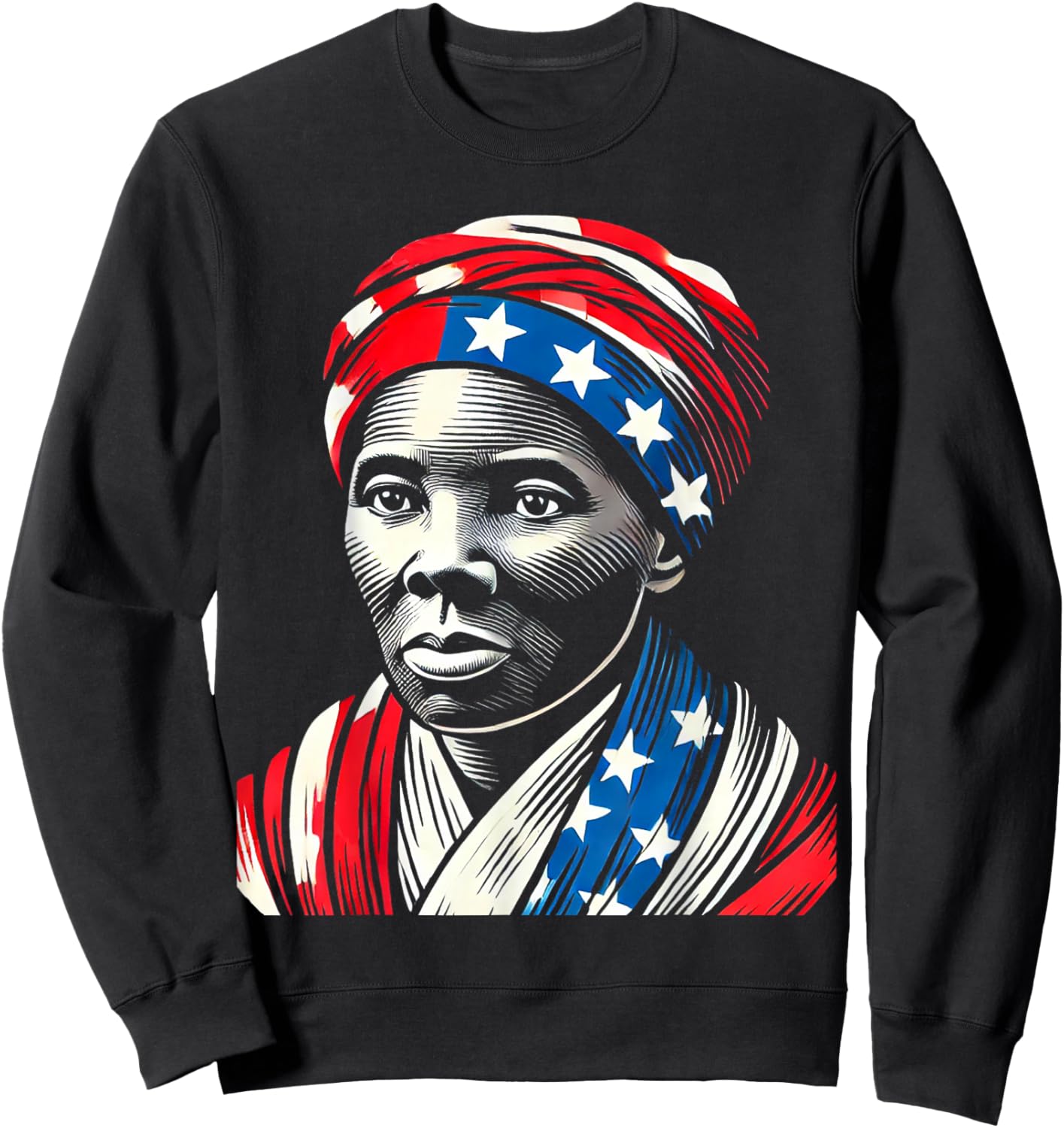 Harriet Tubman Underground Railroad American Hero Design Sweatshirt - Sweatshirt | Black