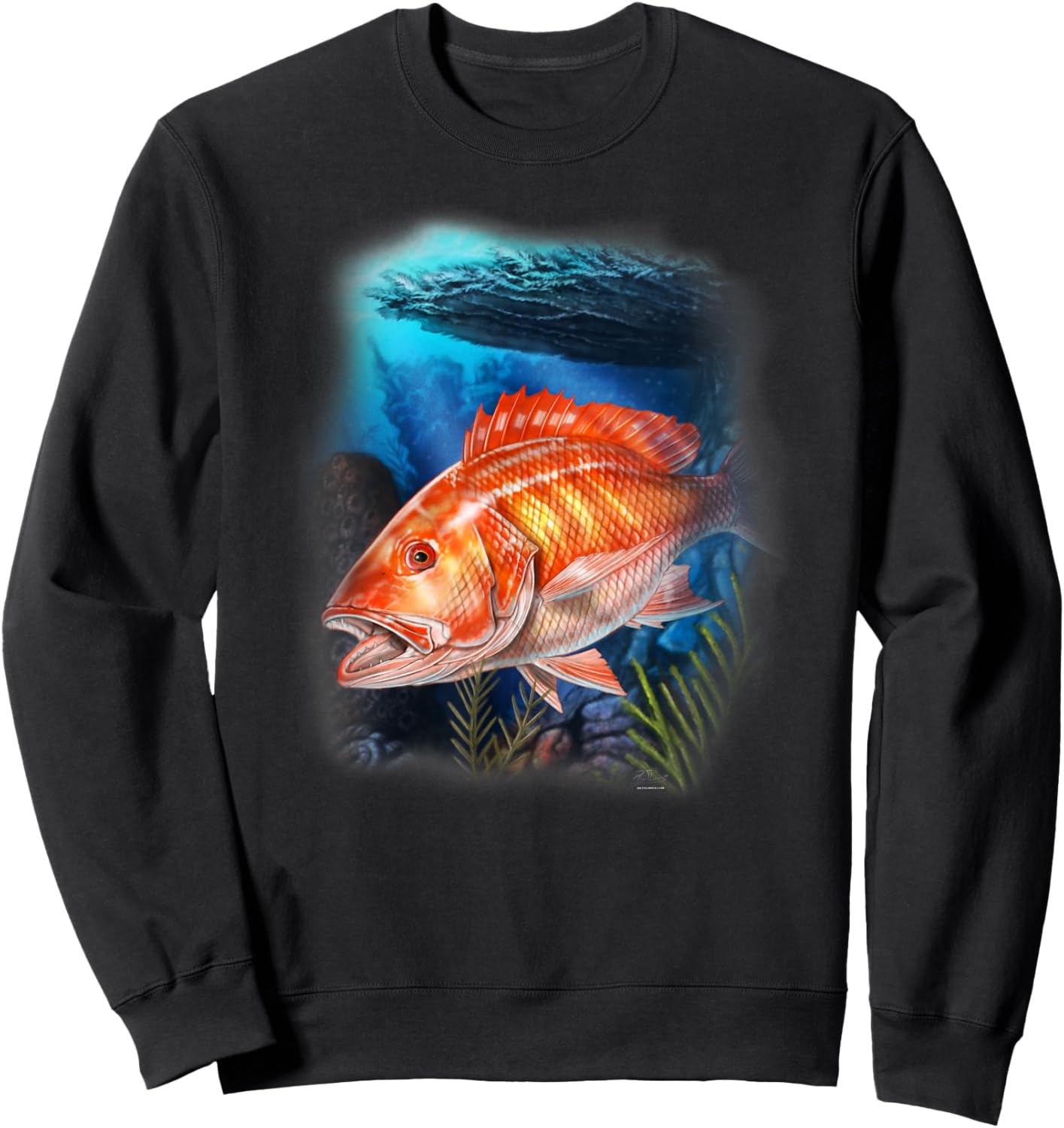 Florida Red Snapper Sweatshirt - Sweatshirt | Black