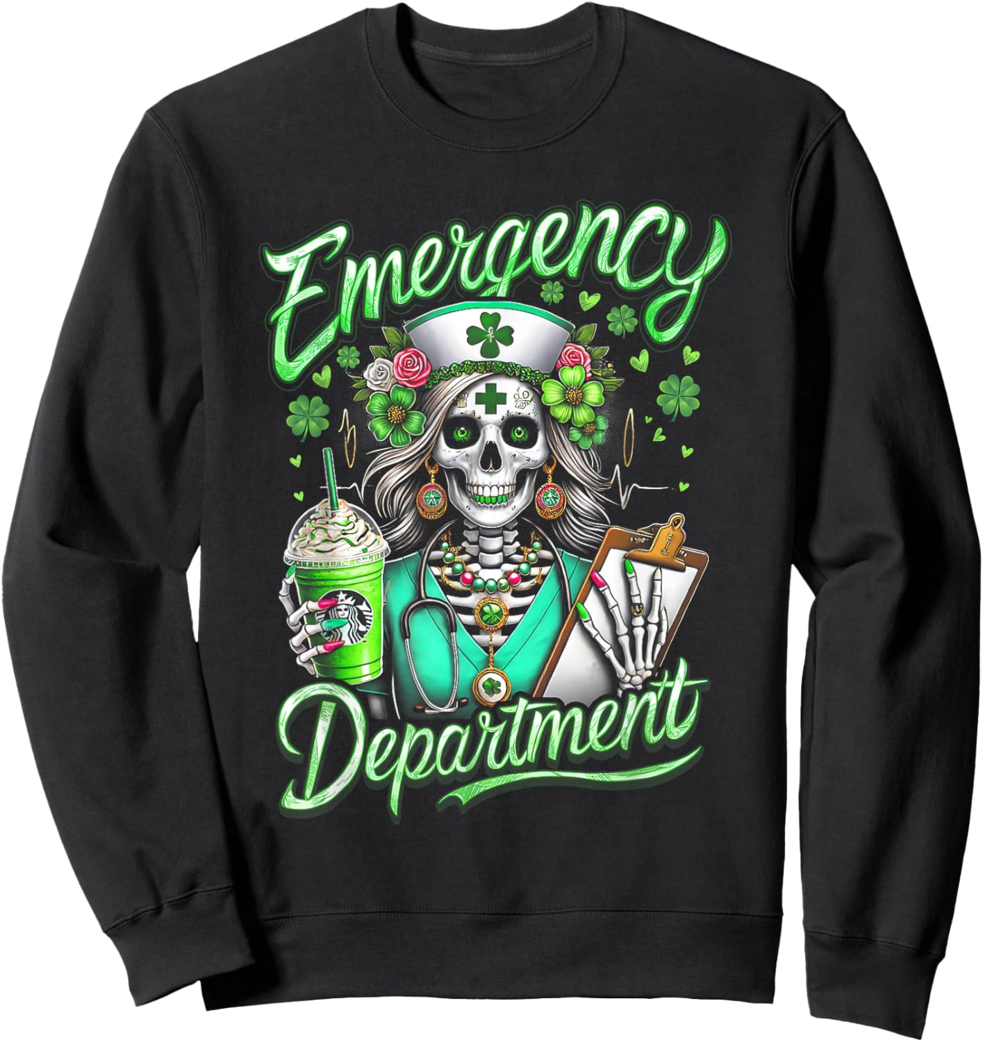 St Patricks Day Sweatshirt - Sweatshirt | Black
