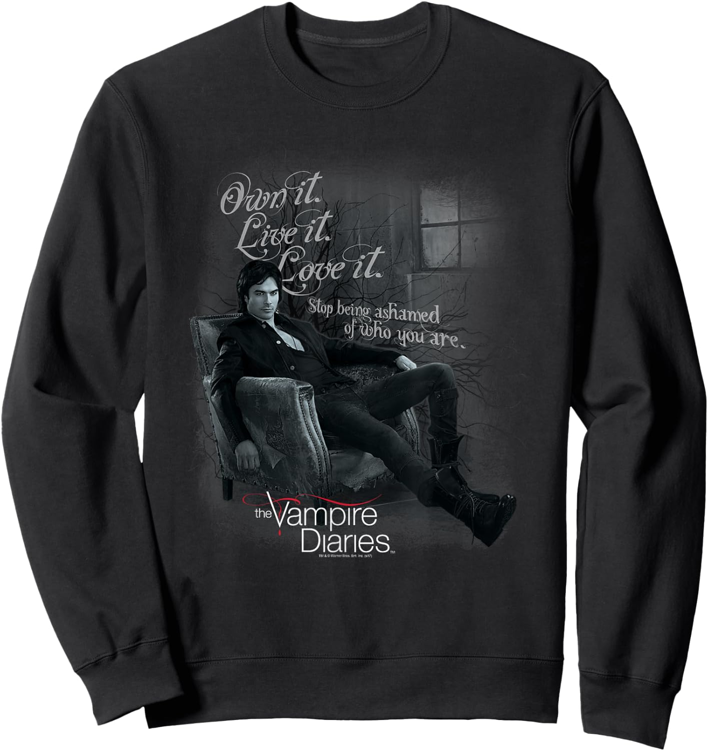 Vampire Diaries Be Yourself Small Sweatshirt - Sweatshirt | Black