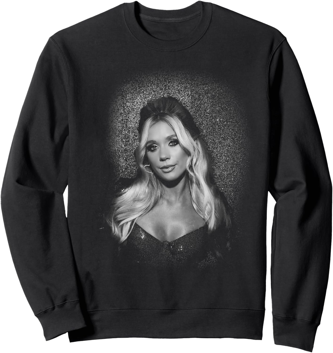 Megan Moroney Am I Okay B&W Portrait Sweatshirt - Sweatshirt | Black