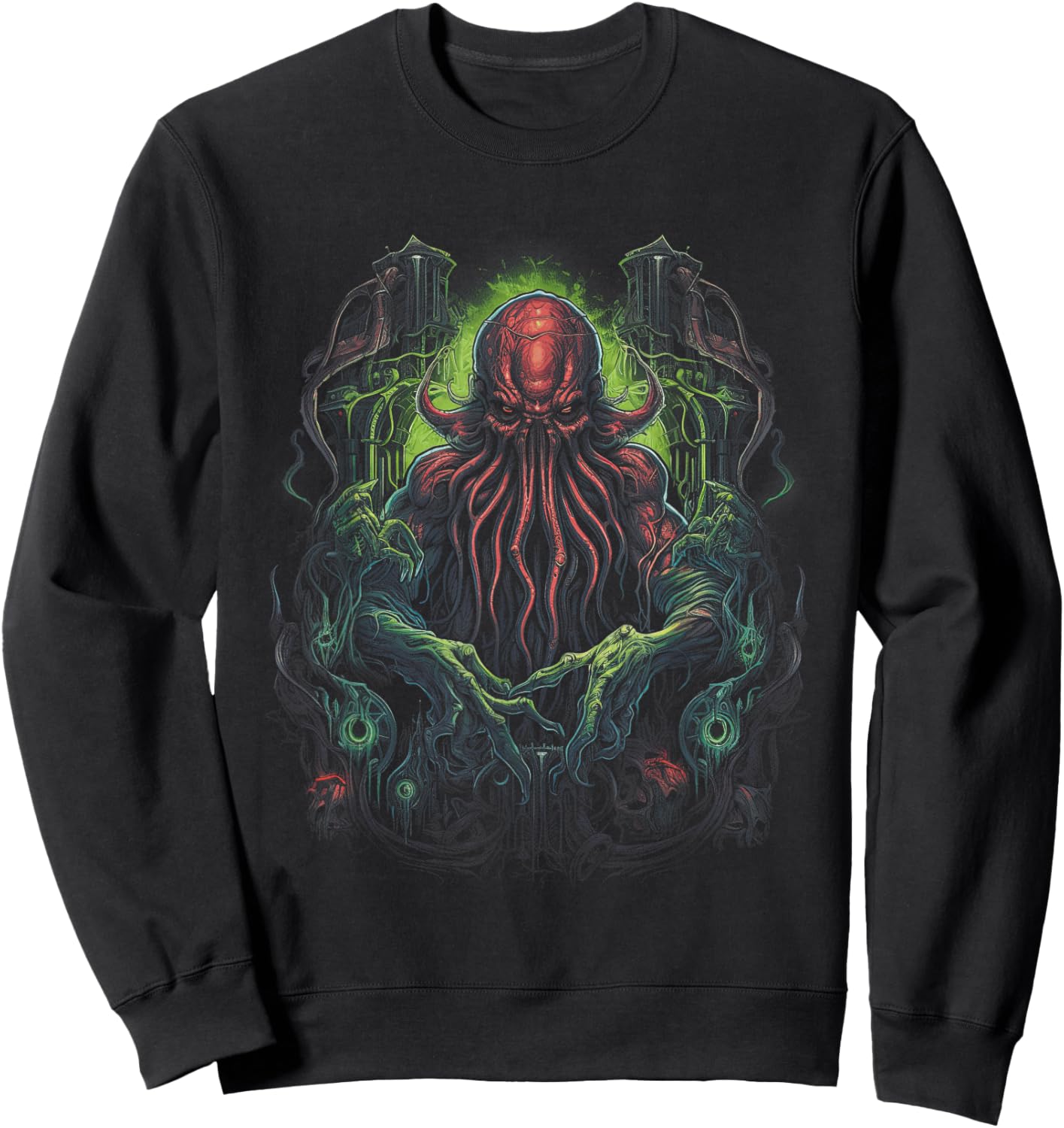Cthulhu Lovecraft Horror Monster Fantasy Sweatshirt - Sweatshirt | Black