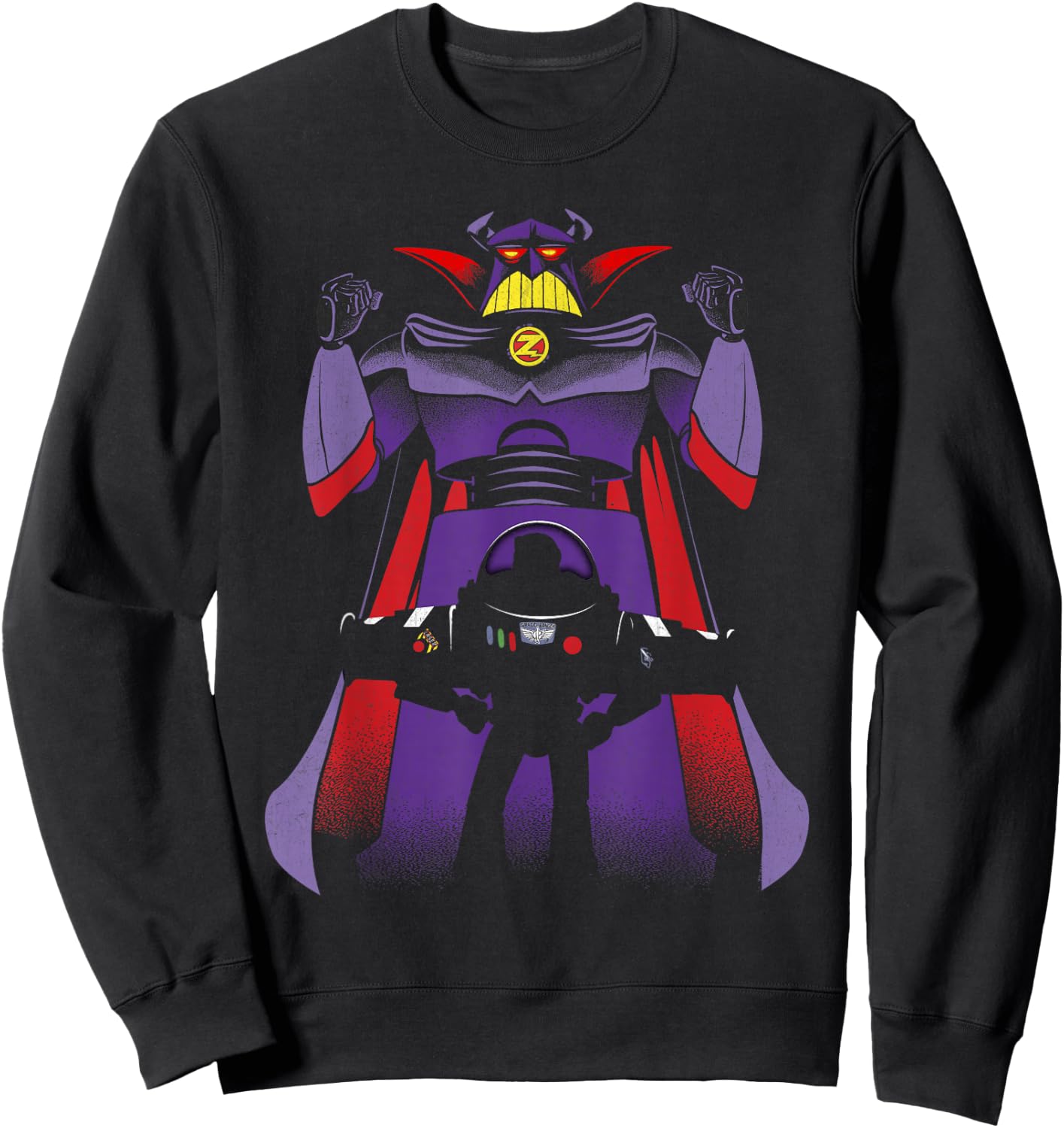 Disney Pixar Toy Story Zurg Behind Buzz Lightyear Sweatshirt - Sweatshirt | Black