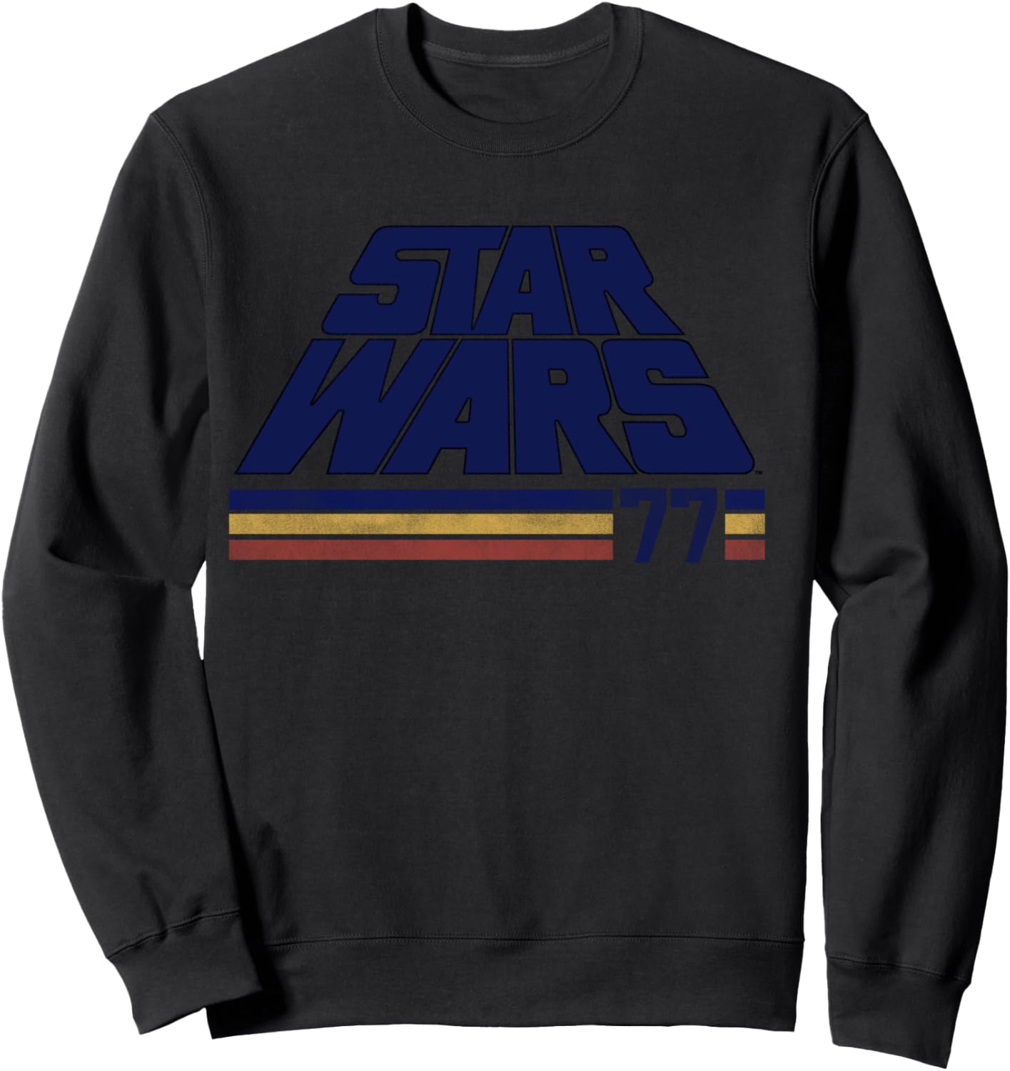 Star Wars '77 Retro Stripe Logo Sweatshirt - Sweatshirt | Black