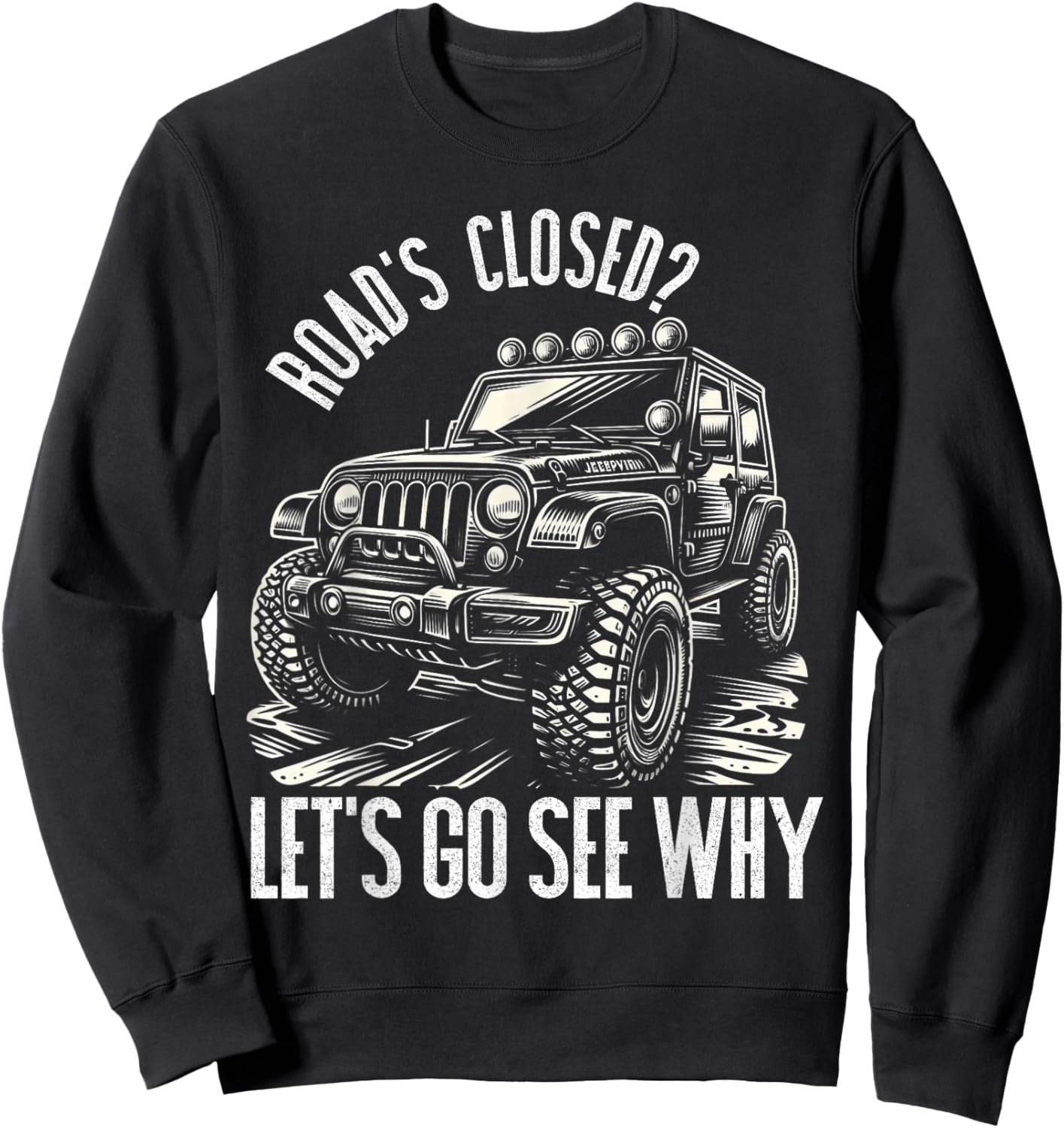 Offroad Racing Dad SxS 4X4 Off-Roading SUV UTV Car Lovers Sweatshirt - Sweatshirt | Black