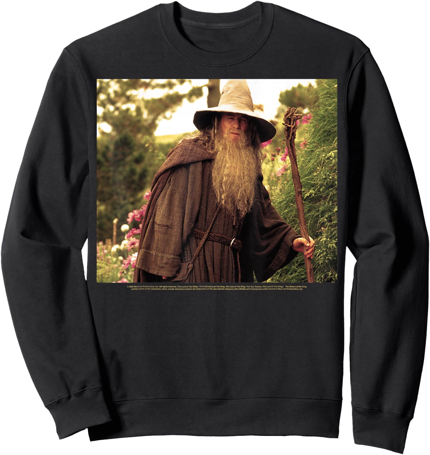 The Lord Of The Rings Gandalf Traveling Portrait Sweatshirt - Sweatshirt | Black