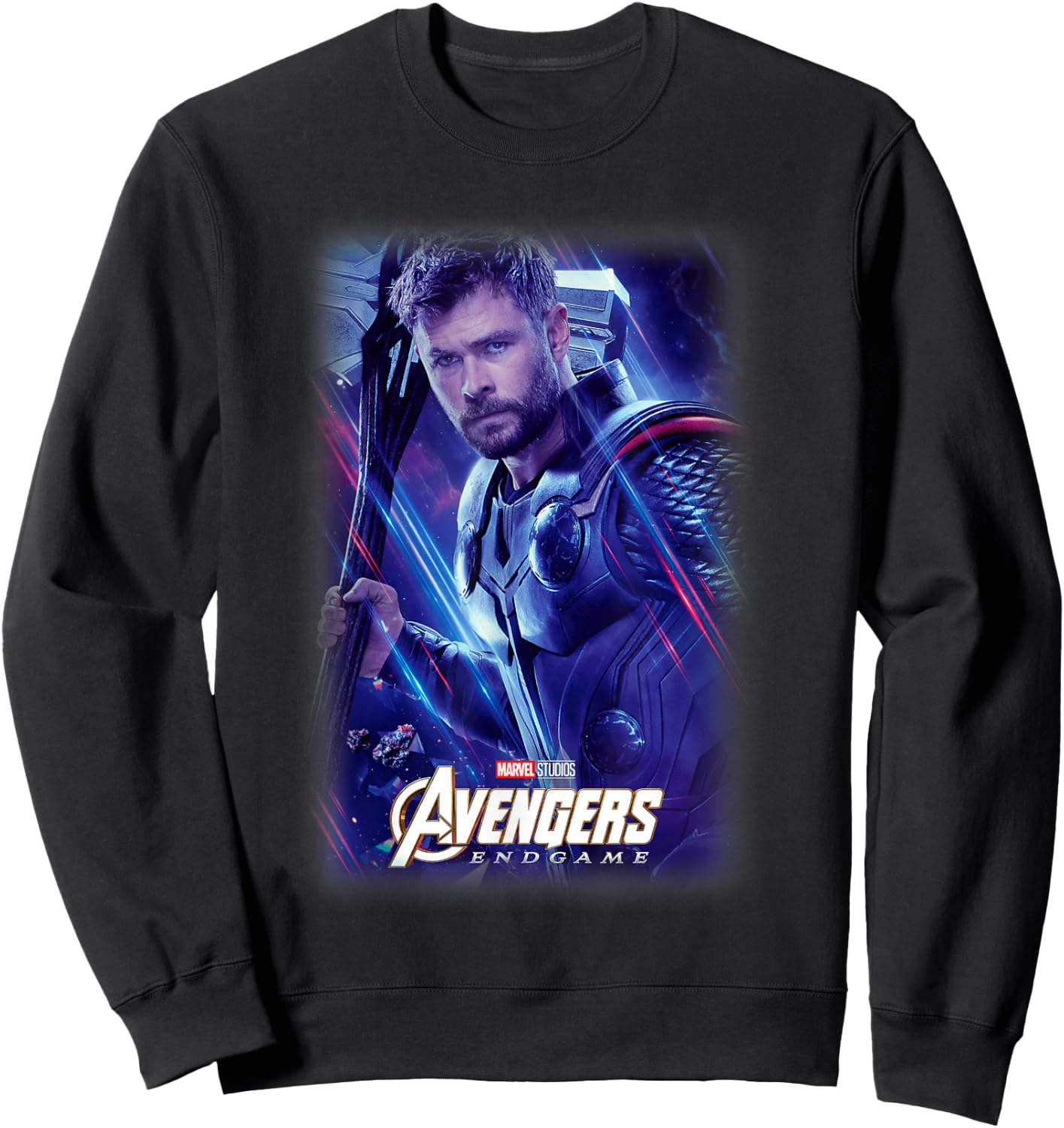Marvel Avengers Endgame Thor Galactic Poster Sweatshirt - Sweatshirt | Black
