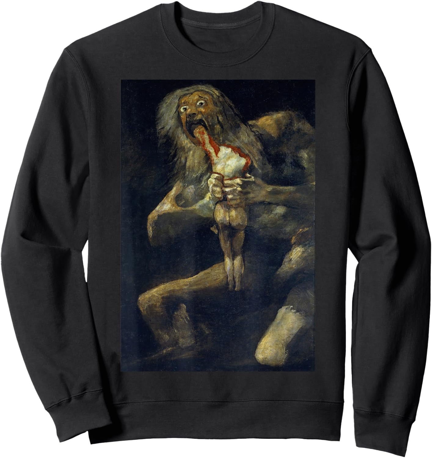 Famous Renaissance Painting Illustration Sweatshirt - Sweatshirt | Black