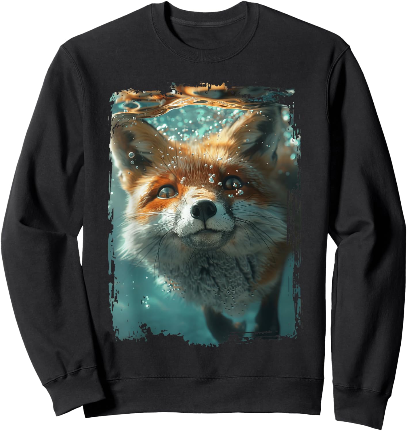 Fox Diving Sea Sweatshirt - Sweatshirt | Black