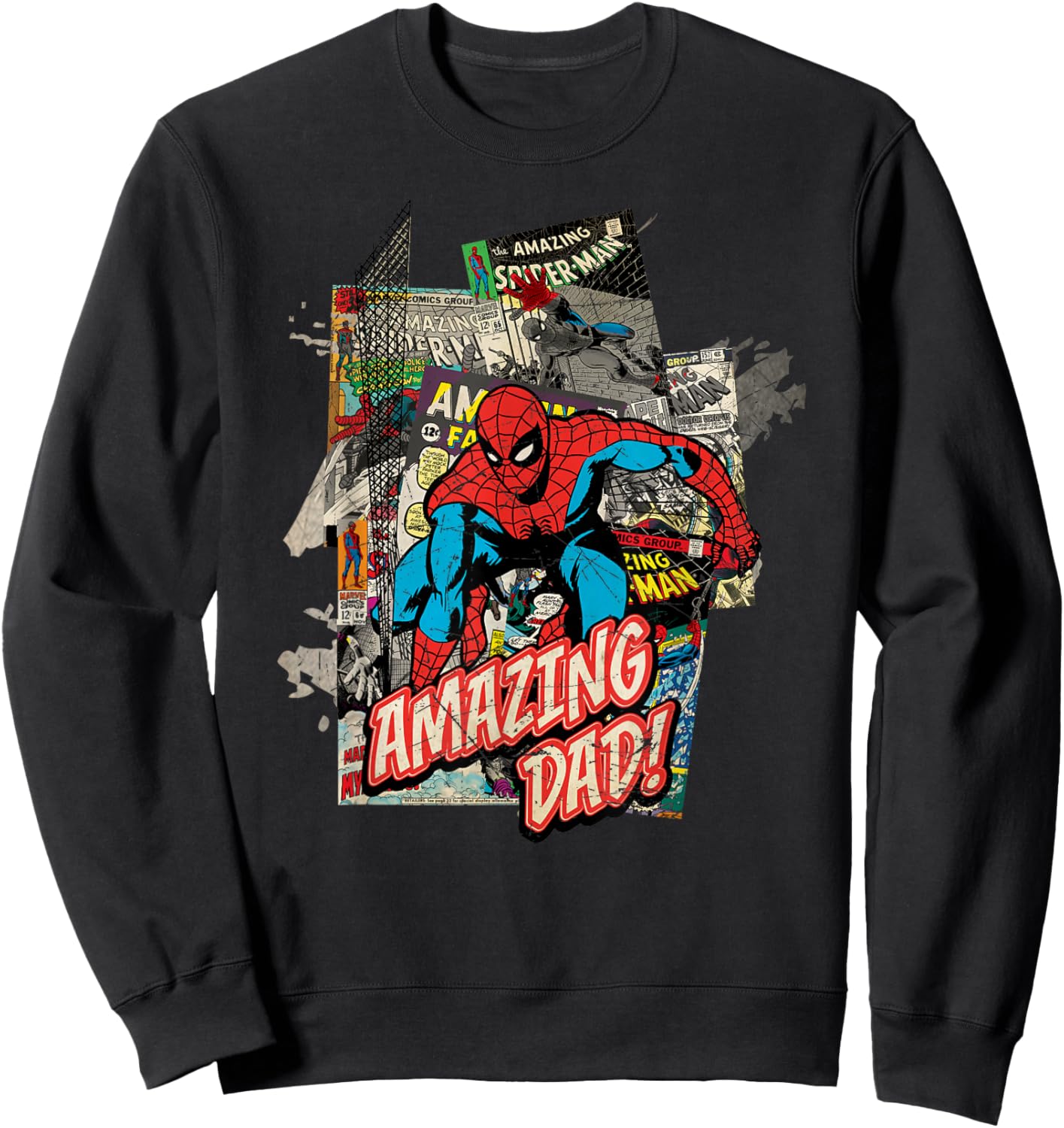 Marvel Spider-Man Amazing Dad for Father's Day Sweatshirt - Sweatshirt | Black