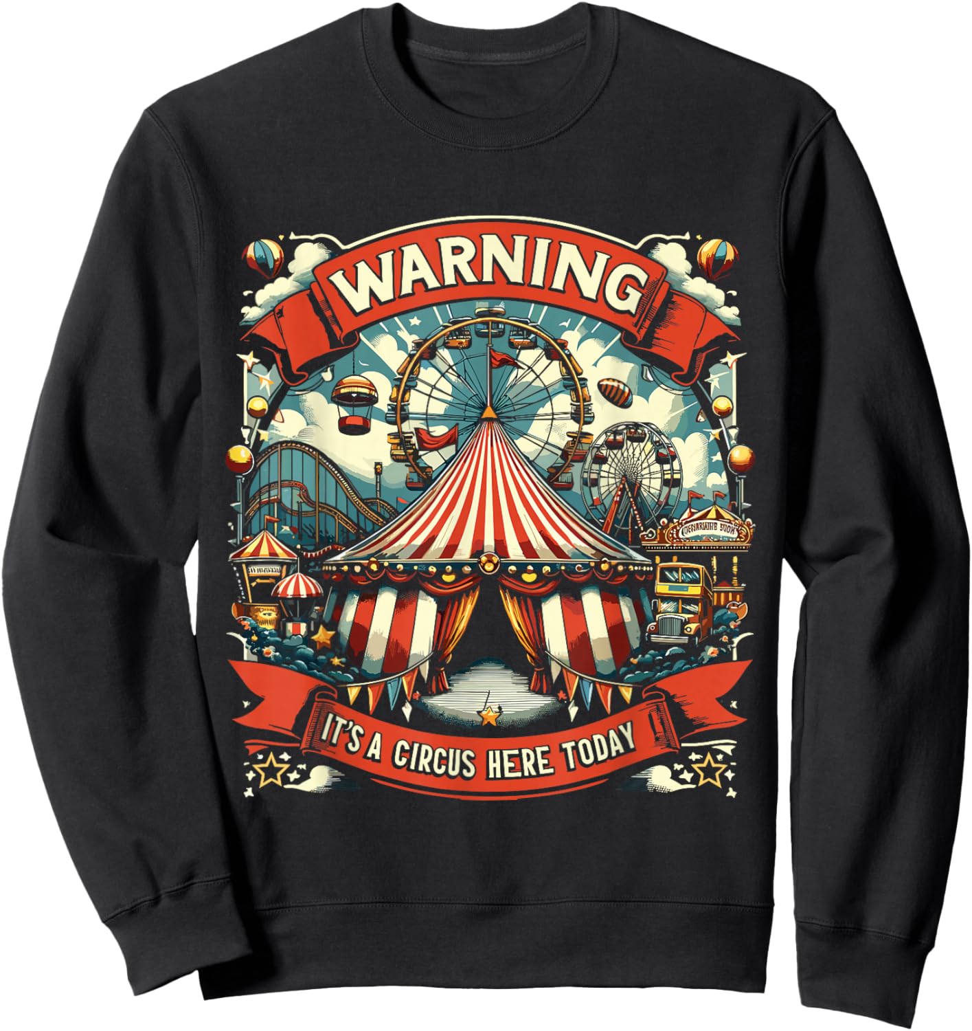 Circus Staff Carnival Crew Party Sweatshirt - Sweatshirt | Black