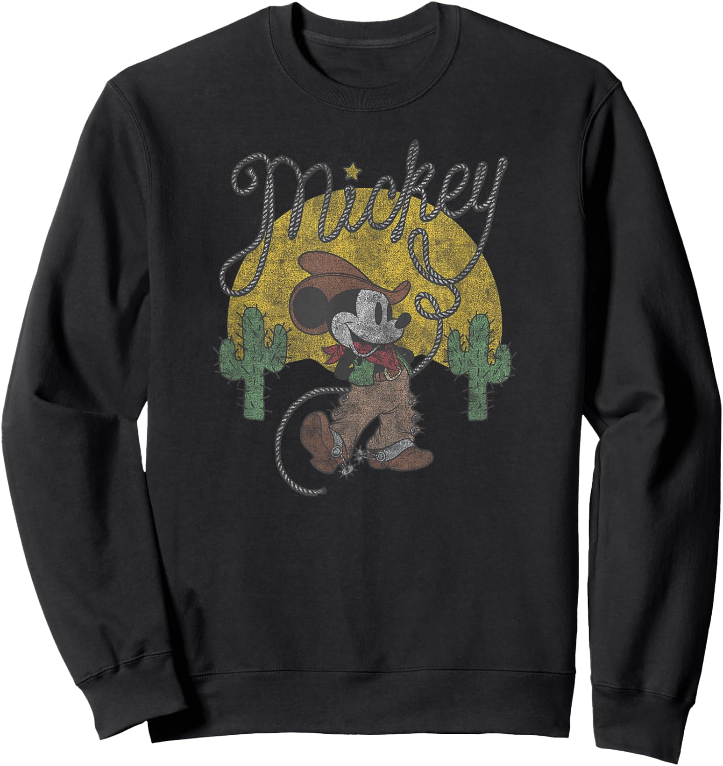Disney Mickey Mouse Cowboy Sweatshirt - Sweatshirt | Black