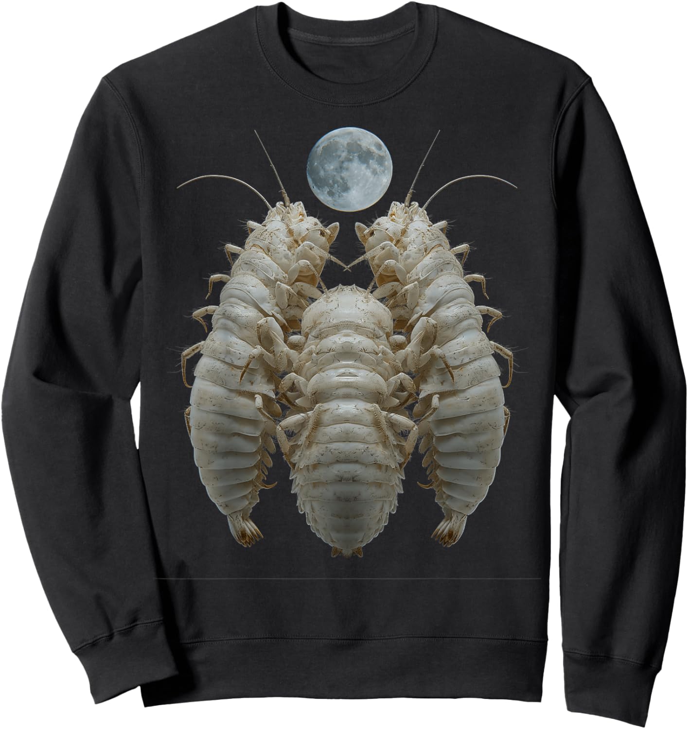 Isopods Isopod Howling Moon Sweatshirt - Sweatshirt | Black