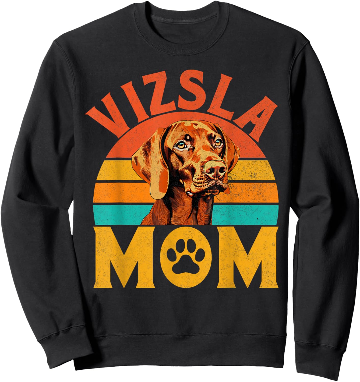 Vizsla Mom Vizsla Sweatshirt - Sweatshirt | Black