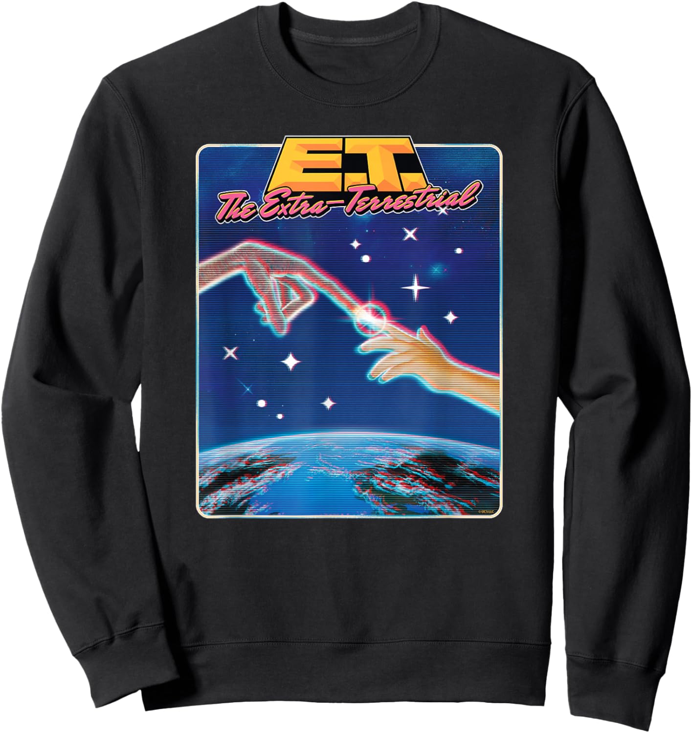 E.T. The Extra-Terrestrial 80's Style Sweatshirt - Sweatshirt | Black