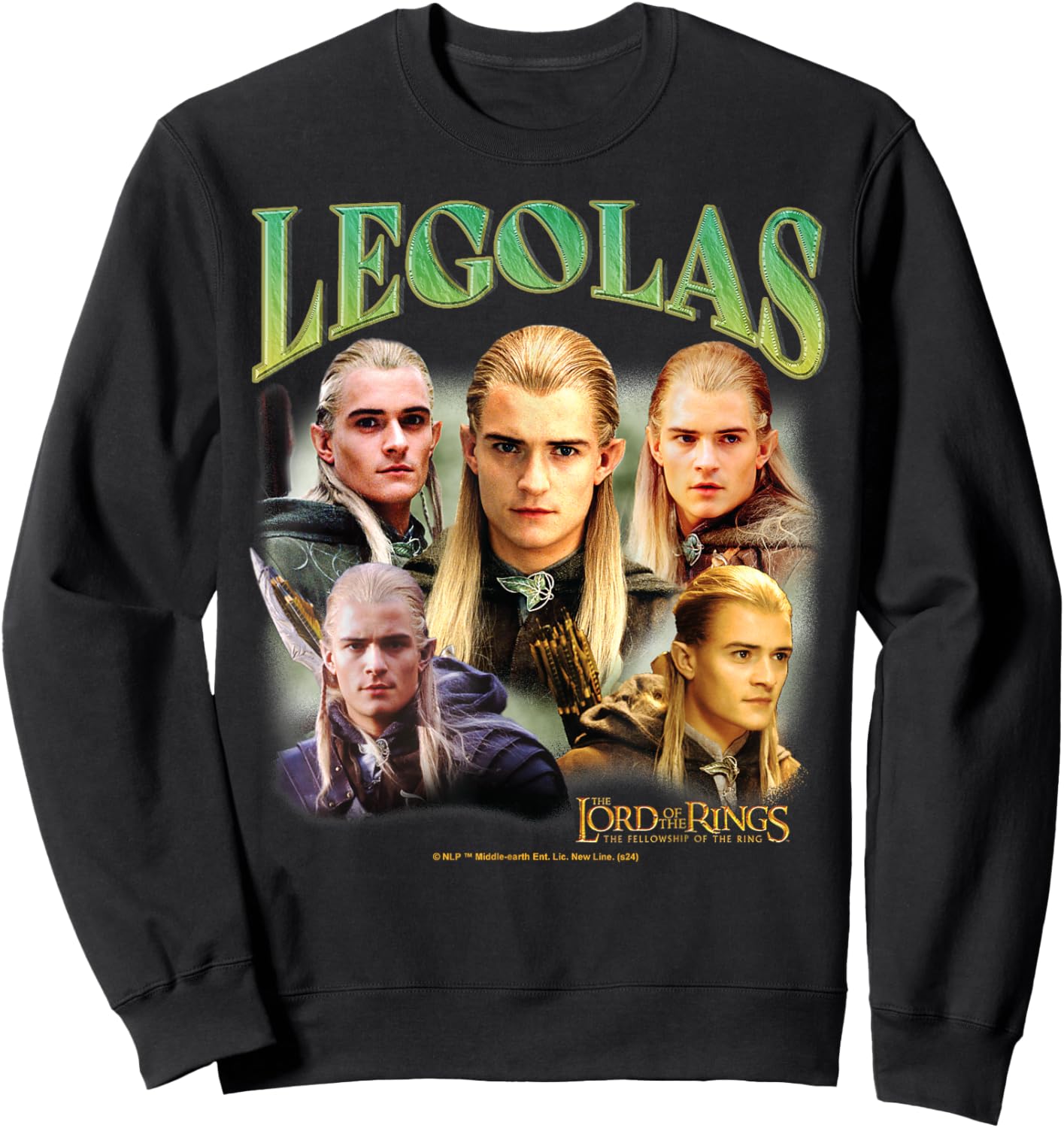 The Lord of The Rings - Fellowship of The Ring Legolas Elf Sweatshirt - Sweatshirt | Black
