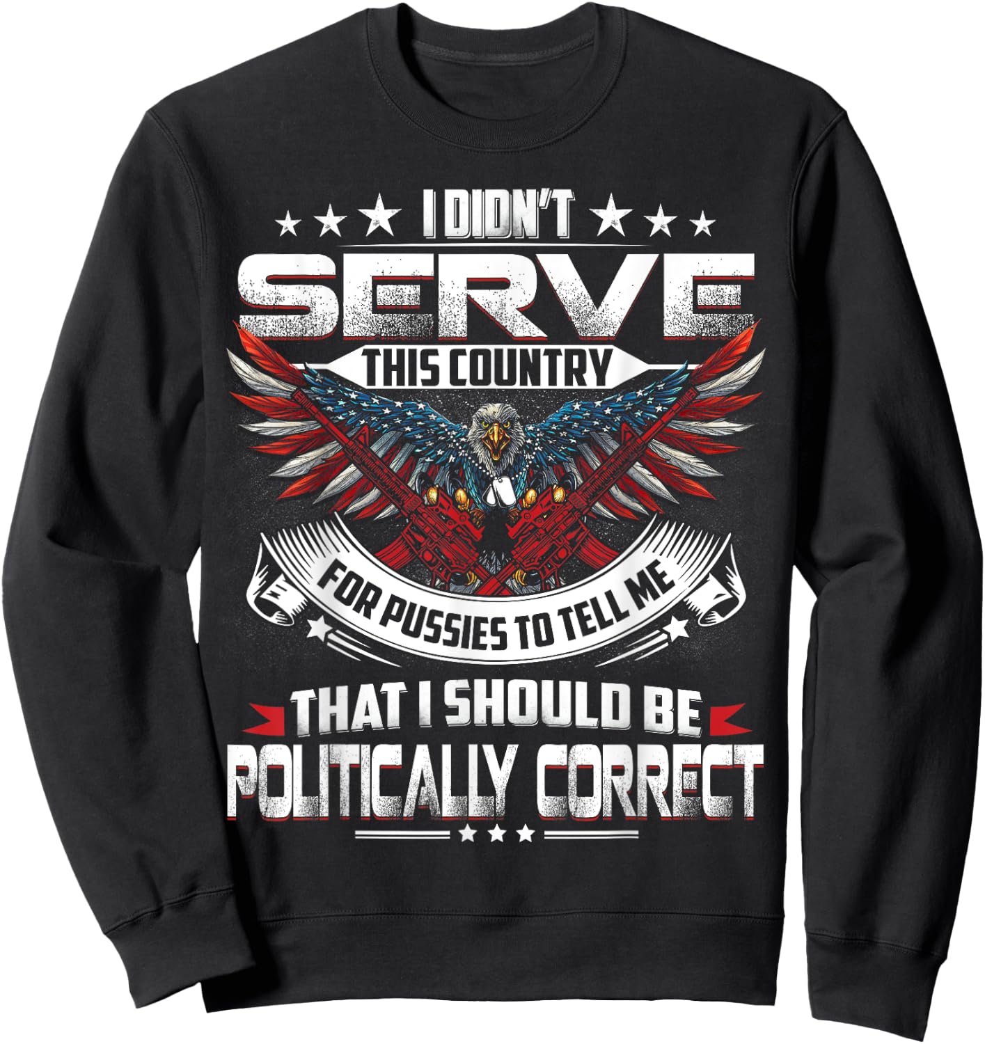I Didnt Serve This Country Veteran Gift Sweatshirt - Sweatshirt | Black