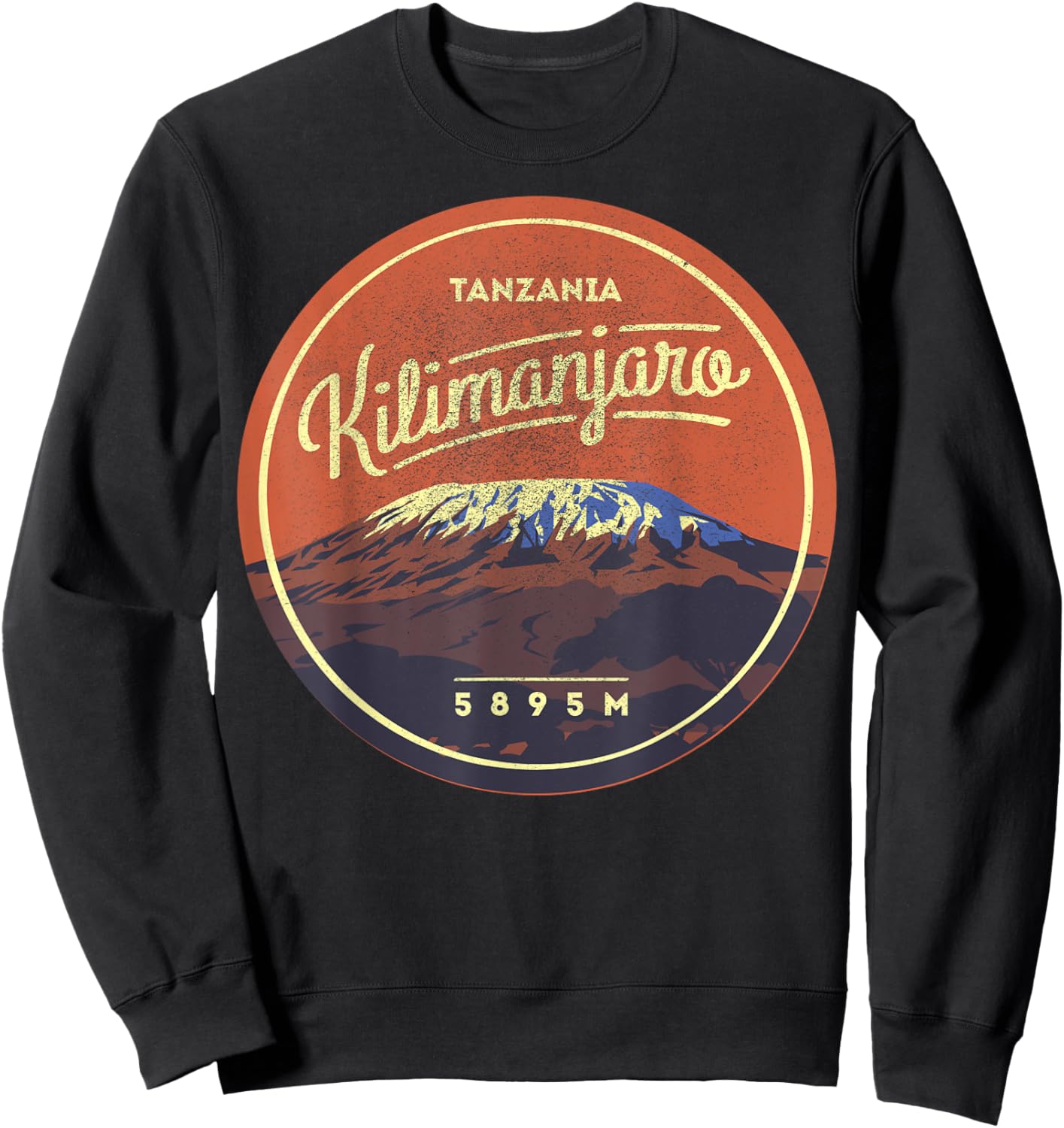 Travel Africa Tanzania Serengeti Mount Kilimanjaro Vacation Sweatshirt - Sweatshirt | Black