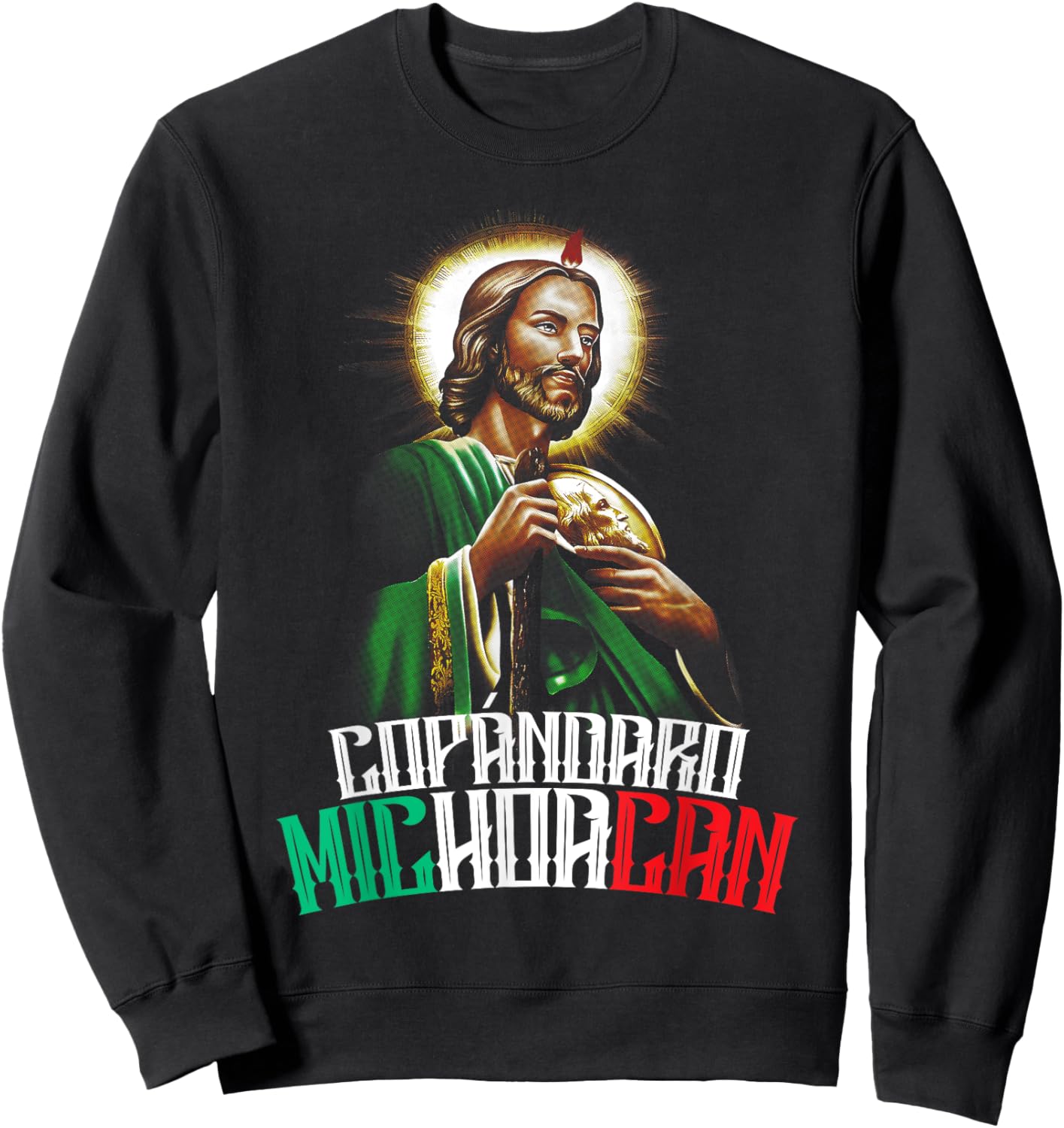Saint Jude Thaddeus Copándaro Michoacán San Judas Tadeo Sweatshirt - Sweatshirt | Black