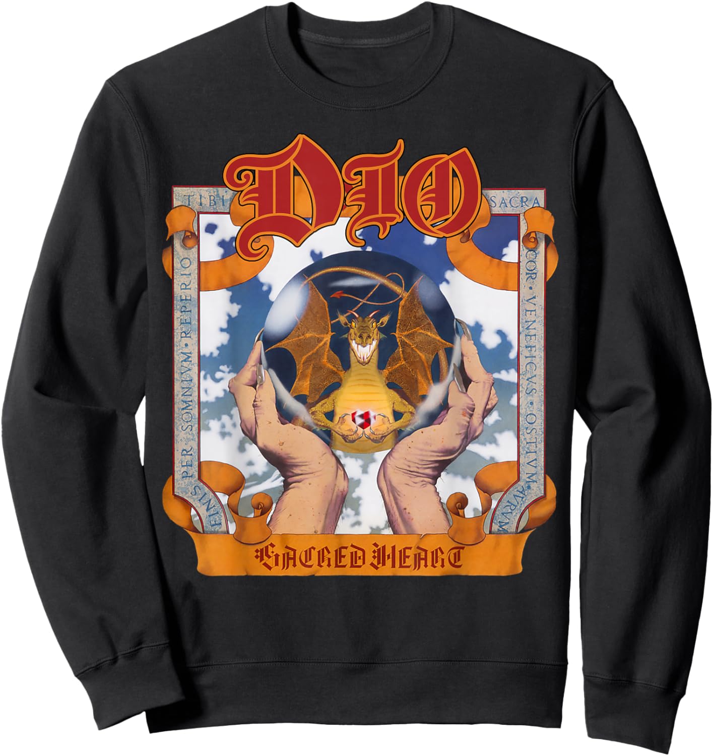 Dio – Sacred Heart Grey Sweatshirt - Sweatshirt | Black