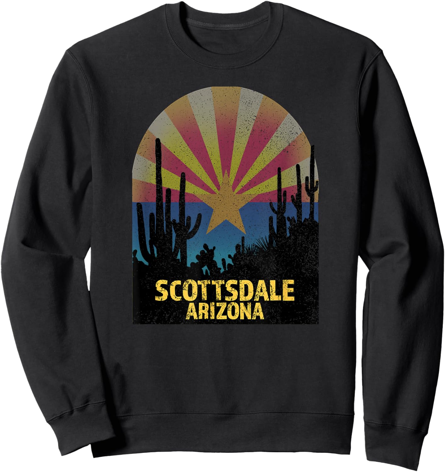 Scottsdale Arizona - Scottdale AZ Distressed Shirt Sweatshirt - Sweatshirt | Black