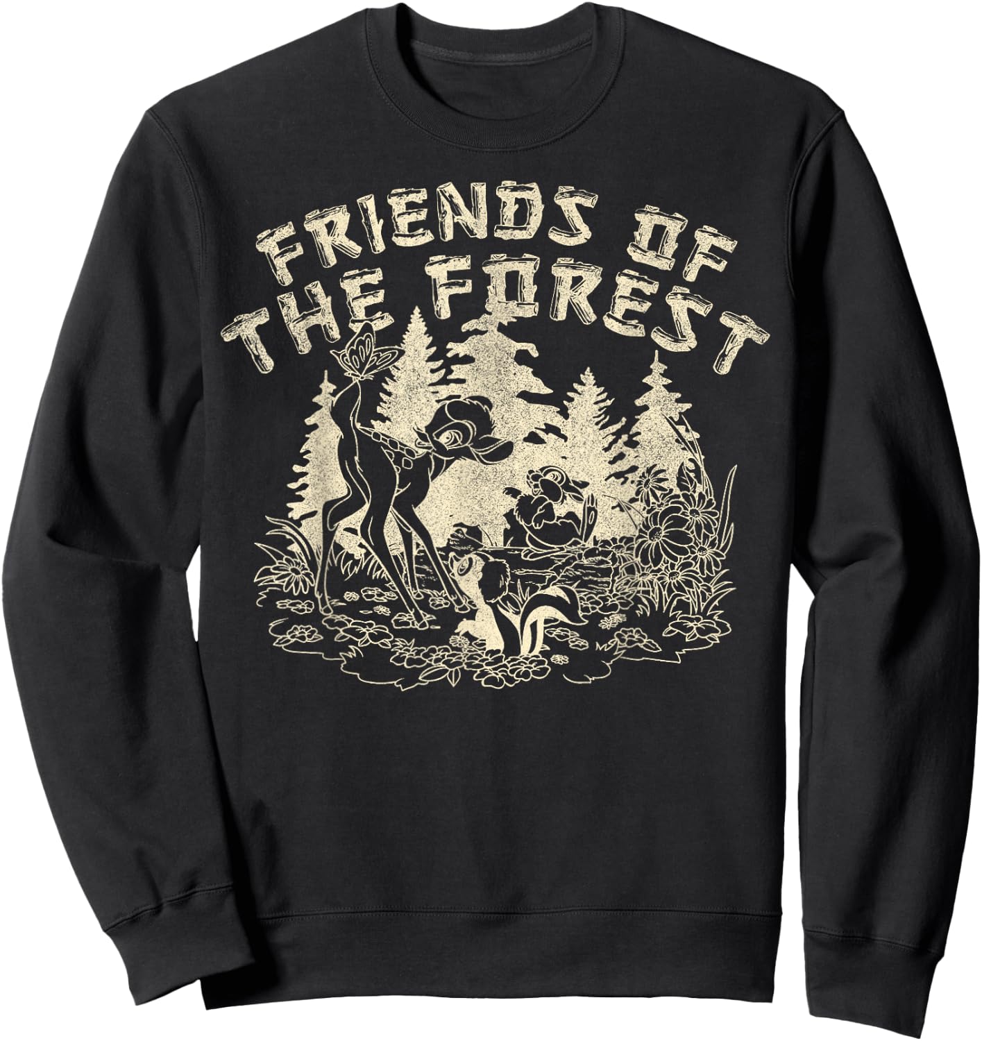 Disney Bambi Friends Of The Forest Sweatshirt - Sweatshirt | Black