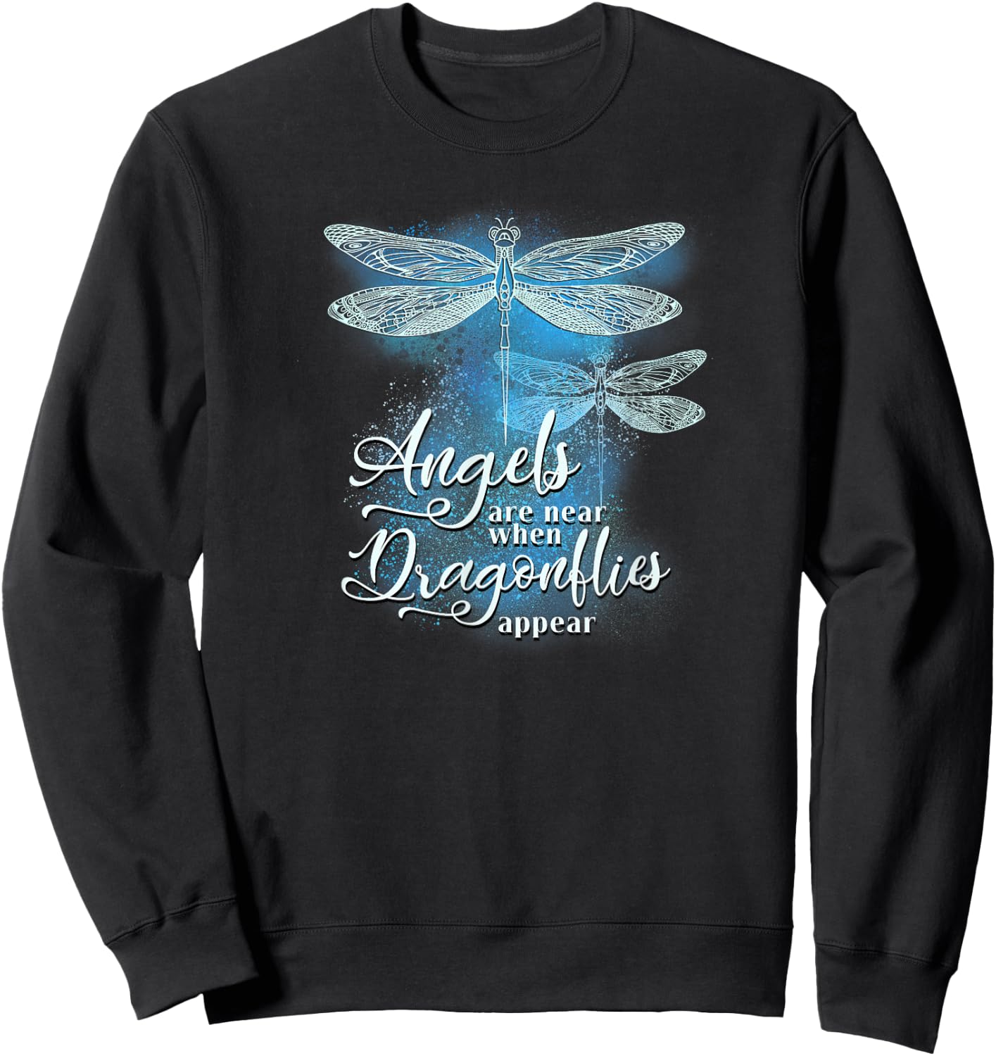 Dragonfly Gifts Dragonflies Clothes Hippie Gift Wings Sweatshirt - Sweatshirt | Black