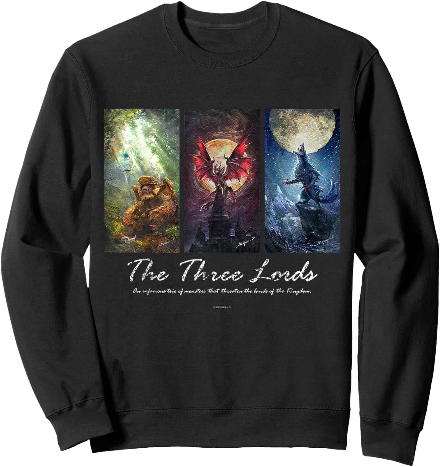 Monster Hunter Rise: Sunbreak The Three Lords Sweatshirt - Sweatshirt | Black
