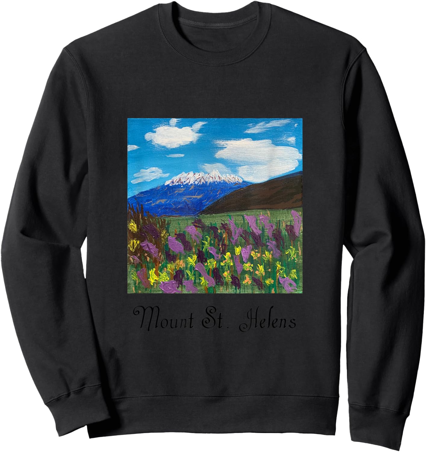 Mount St. Helens Shirt Sweatshirt - Sweatshirt | Black