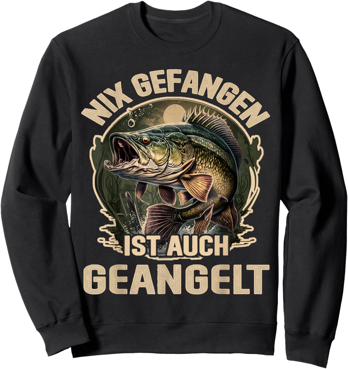 Angler Angeln lustige Angelsprüche Geschenk, Lustiges Angel , Schwarz, S Sweatshirt - Sweatshirt | Black