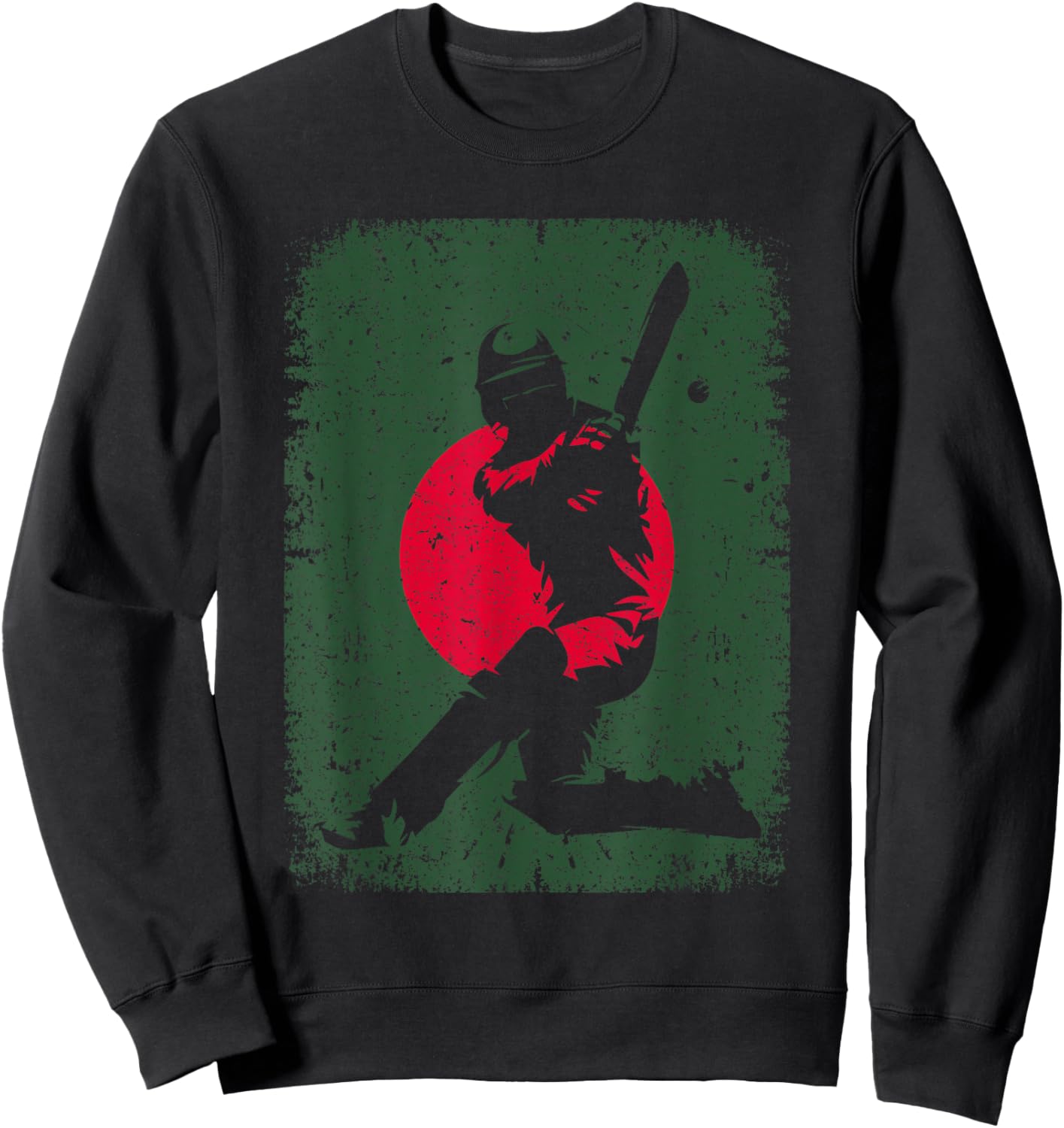 Bangladesh Flag Cricket Player Jersey Bangladeshi Sports Sweatshirt - Sweatshirt | Black