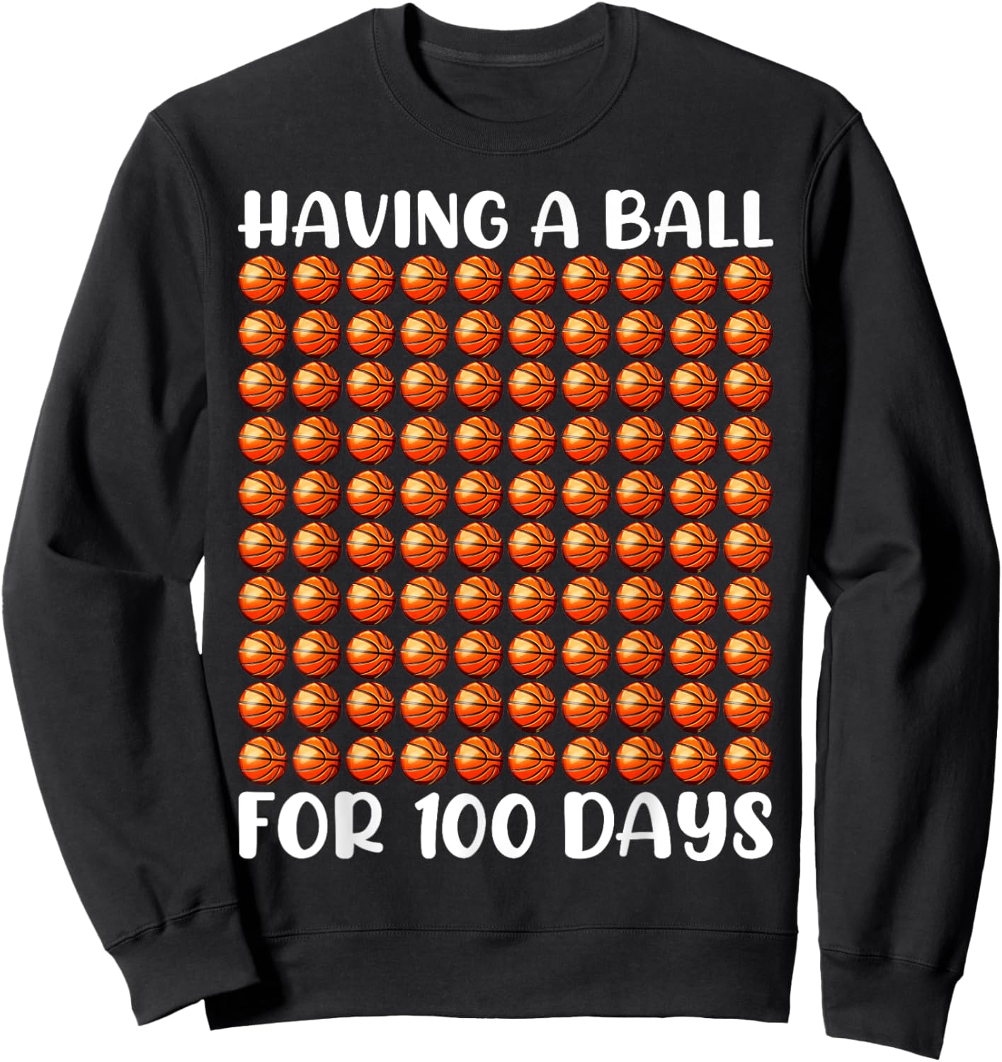 100 Days Of School Basketball 100th Day 100 Days Smarter Boy Sweatshirt - Sweatshirt | Black