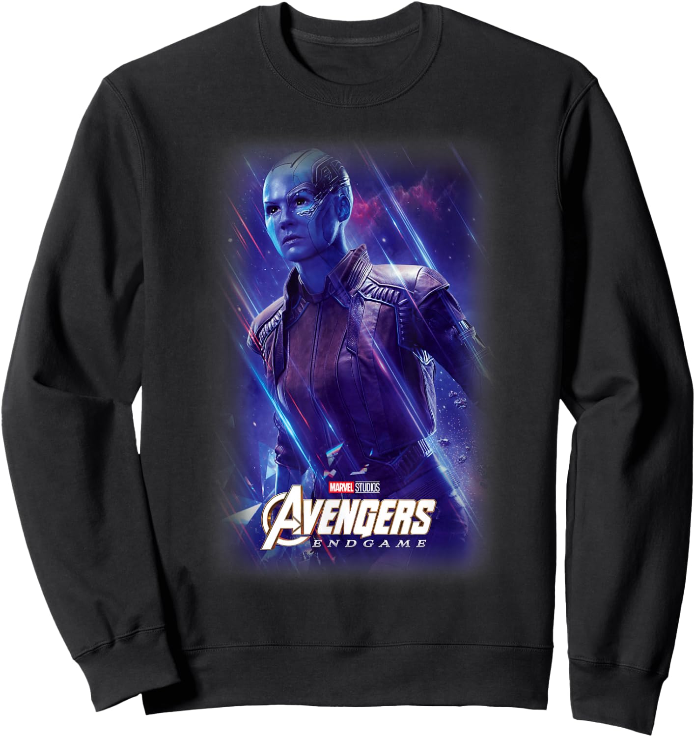Marvel Avengers Endgame Nebula Galactic Poster Sweatshirt - Sweatshirt | Black