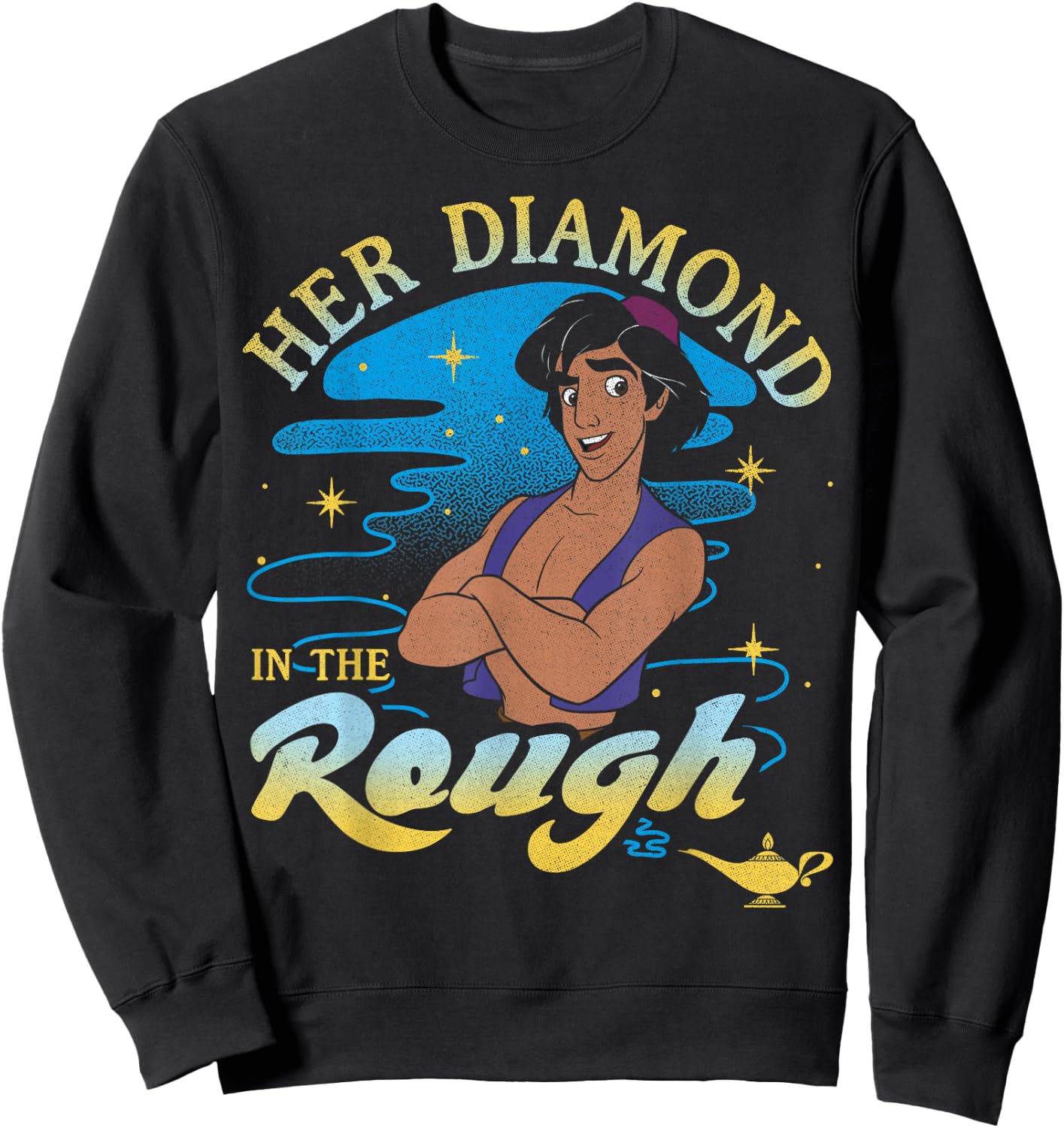 Disney Aladdin Her Diamond In The Rough Portrait Sweatshirt - Sweatshirt | Black