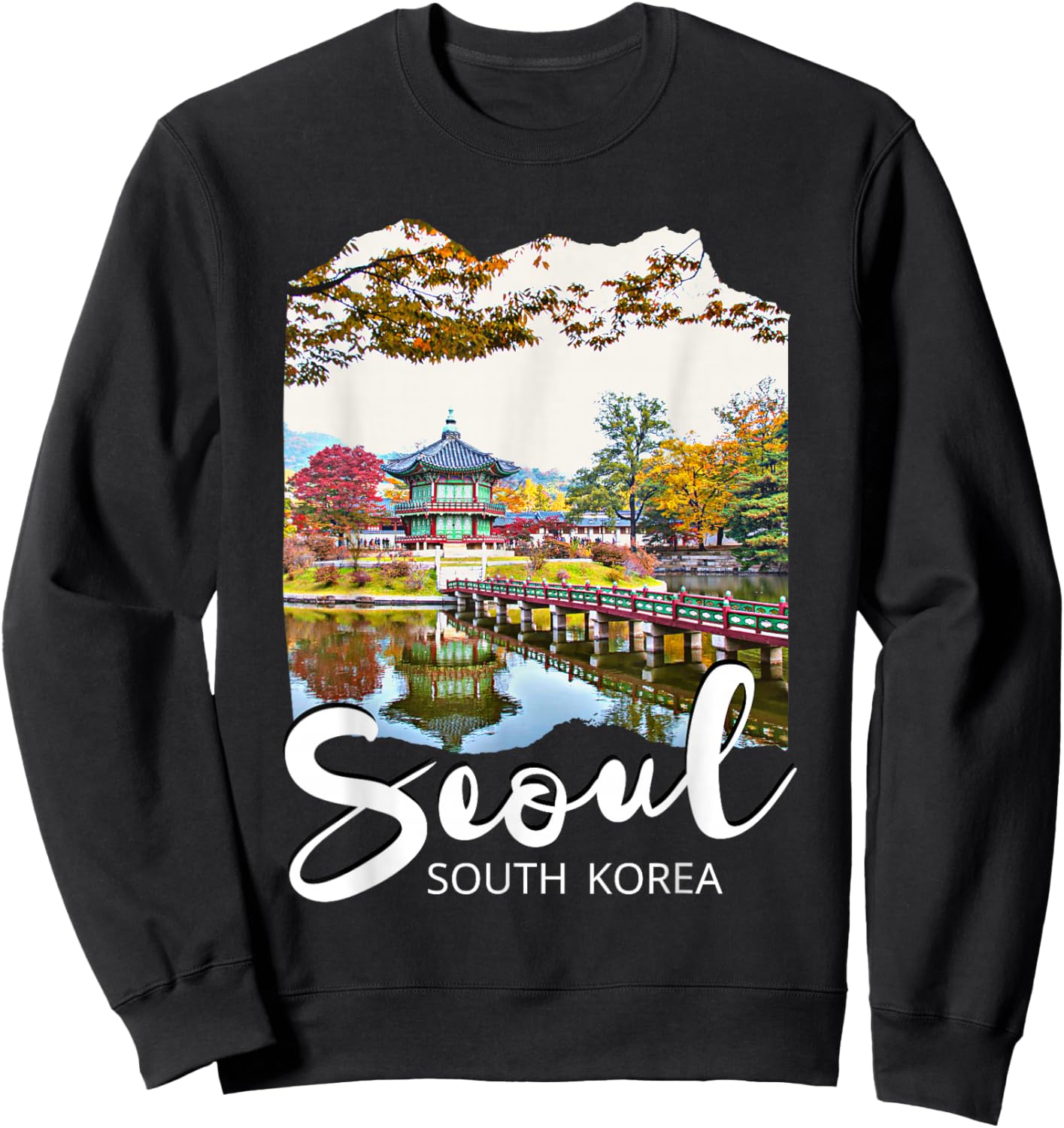 Seoul Souvenir / Seoul South Korea Sweatshirt - Sweatshirt | Black