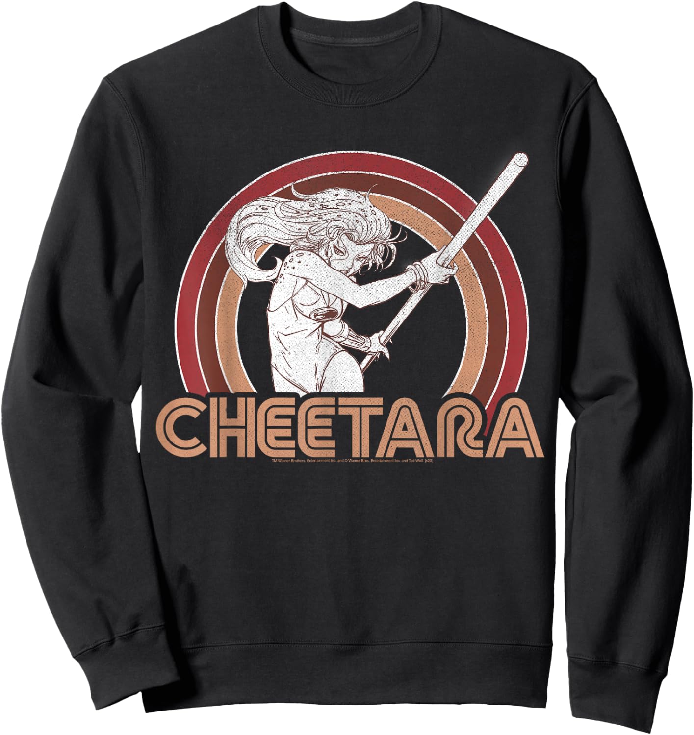 ThunderCats Cheetara Retro Rainbow Sweatshirt - Sweatshirt | Black