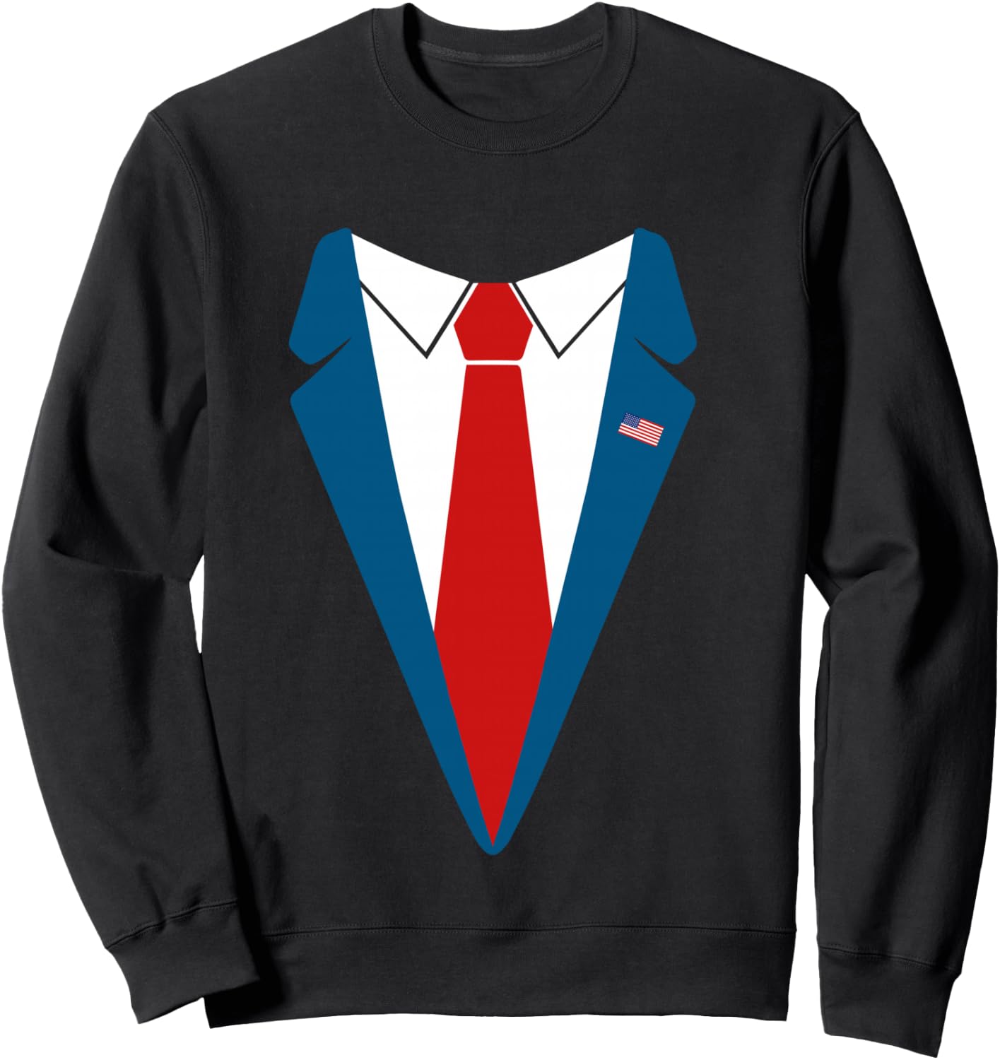 Trump Suit Halloween Costume Funny Cute Simple Fast gift Sweatshirt - Sweatshirt | Black
