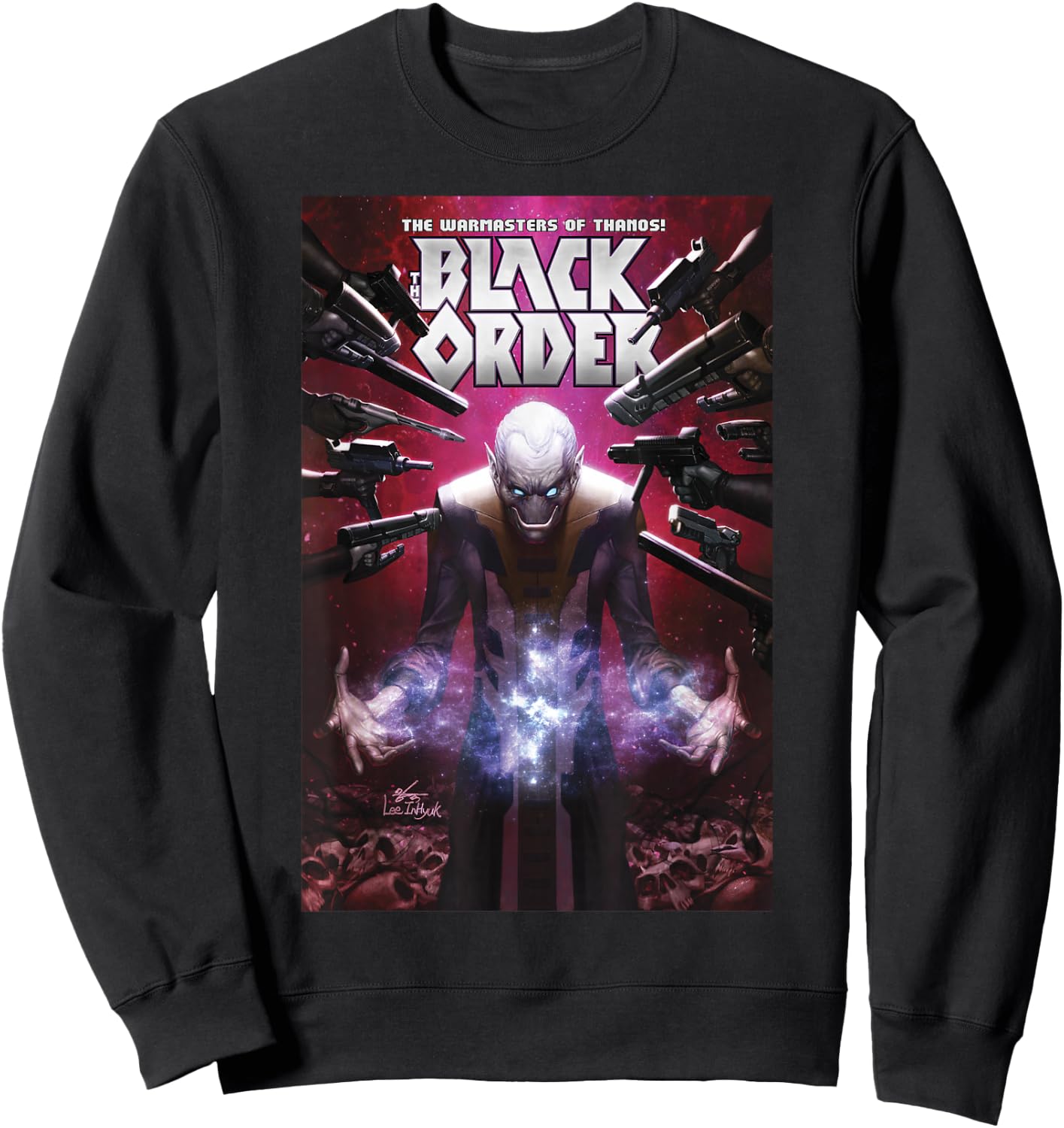 Marvel Comixology Black Order Ebony Maw Comic Book Cover Sweatshirt - Sweatshirt | Black