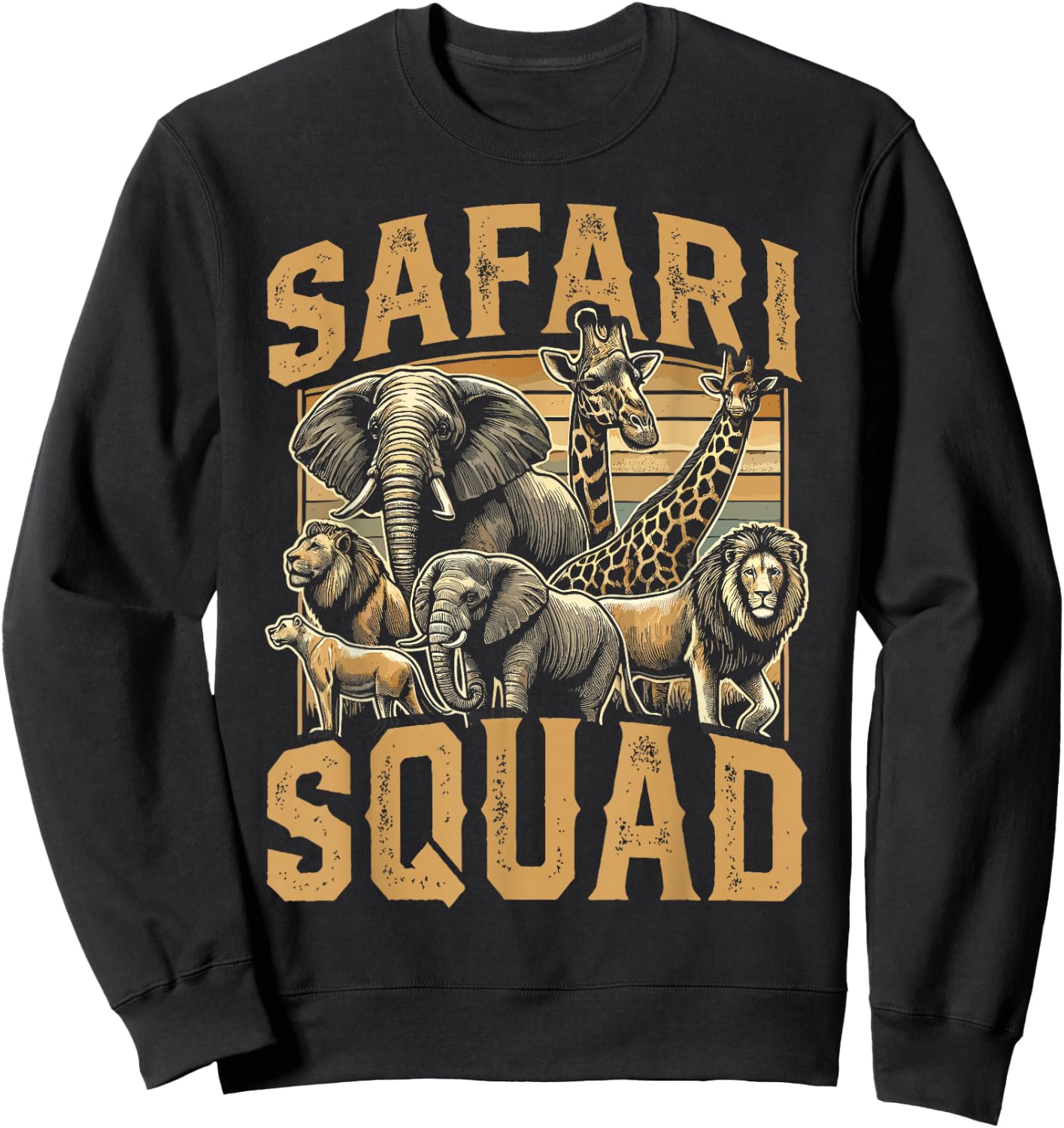 Safari Squad Zoo Sweatshirt - Sweatshirt | Black